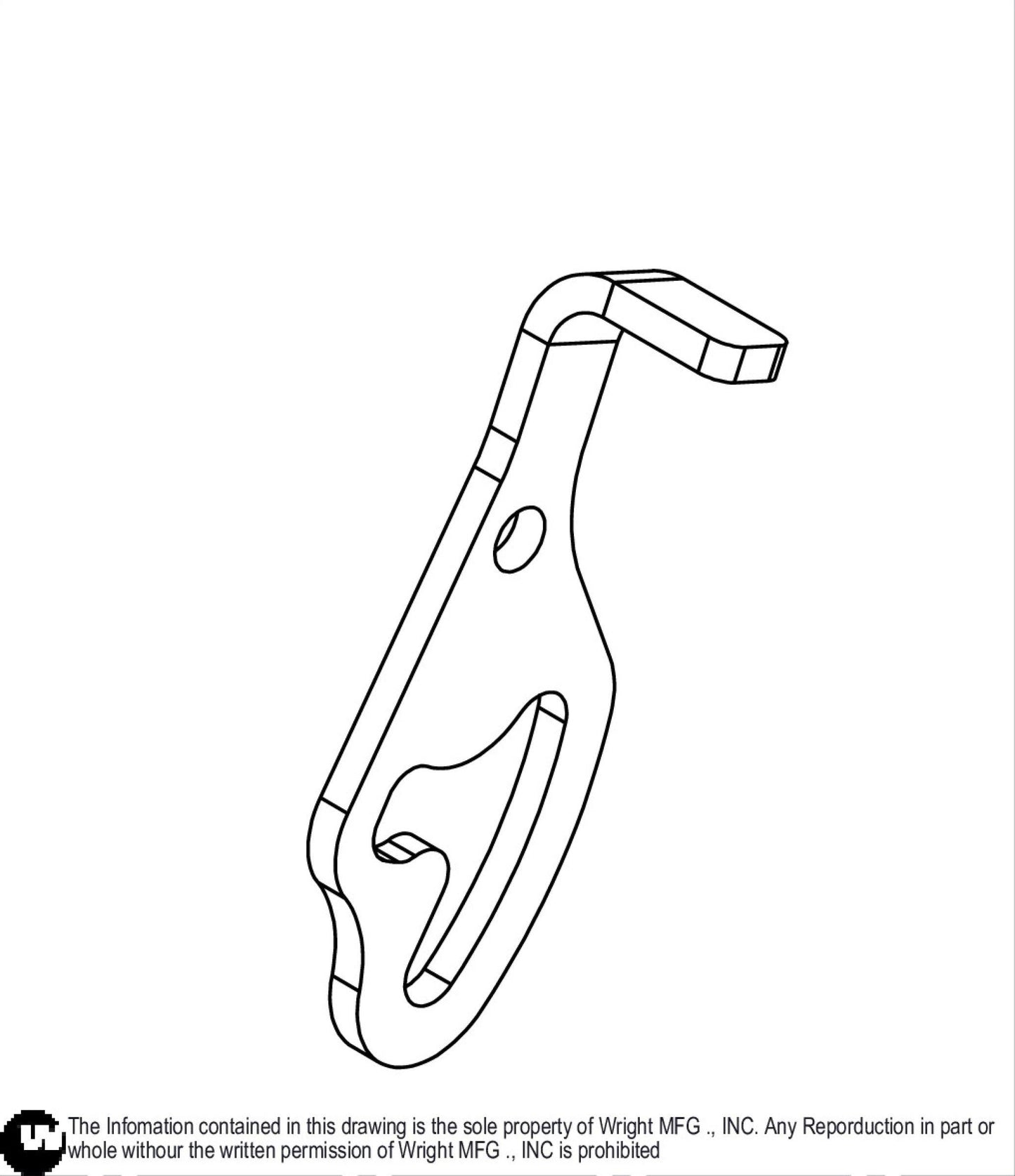 Left WVPG Control Lever Lock 93420058.