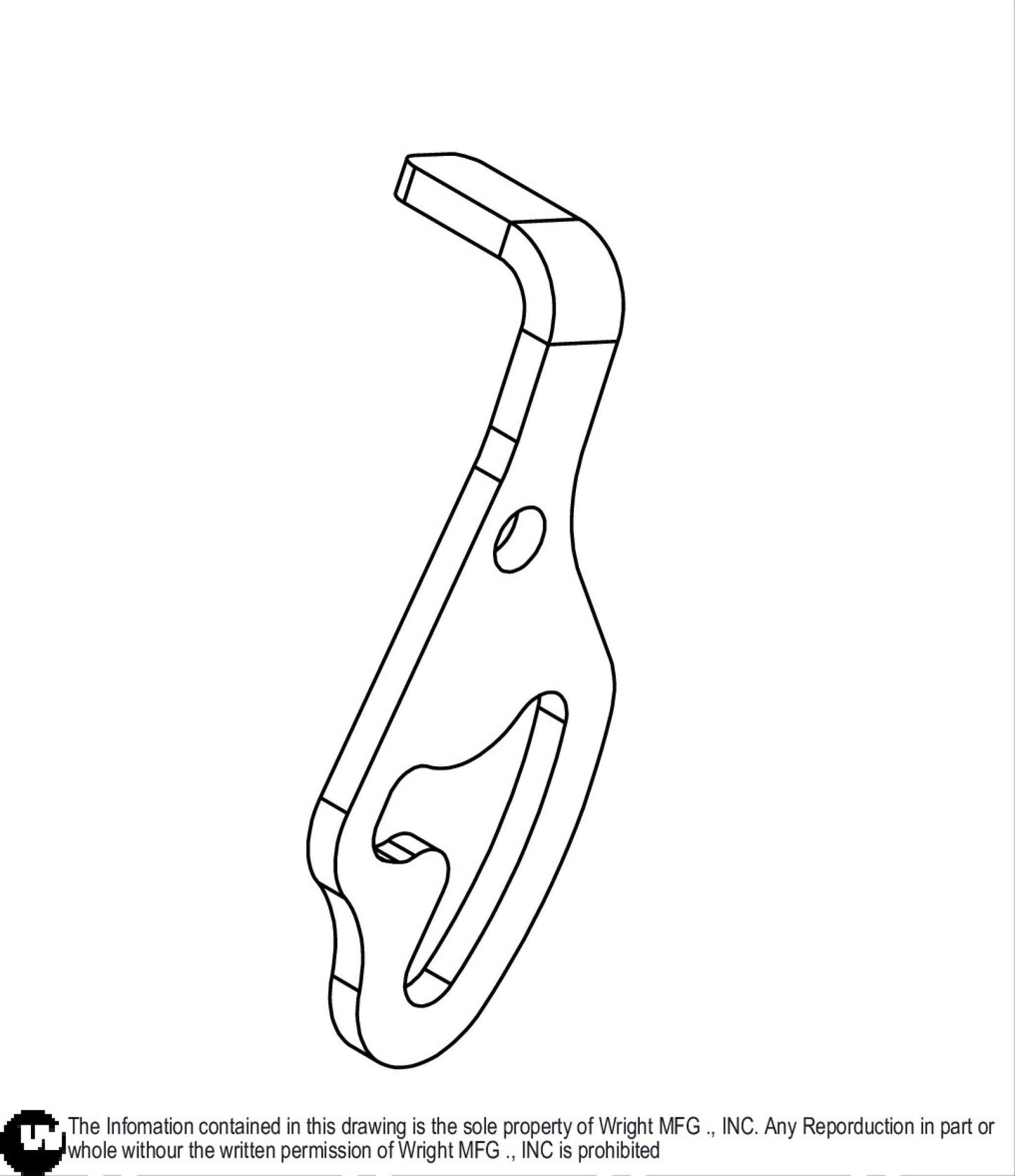 Right WVPG Control Lever Lock 93420059.