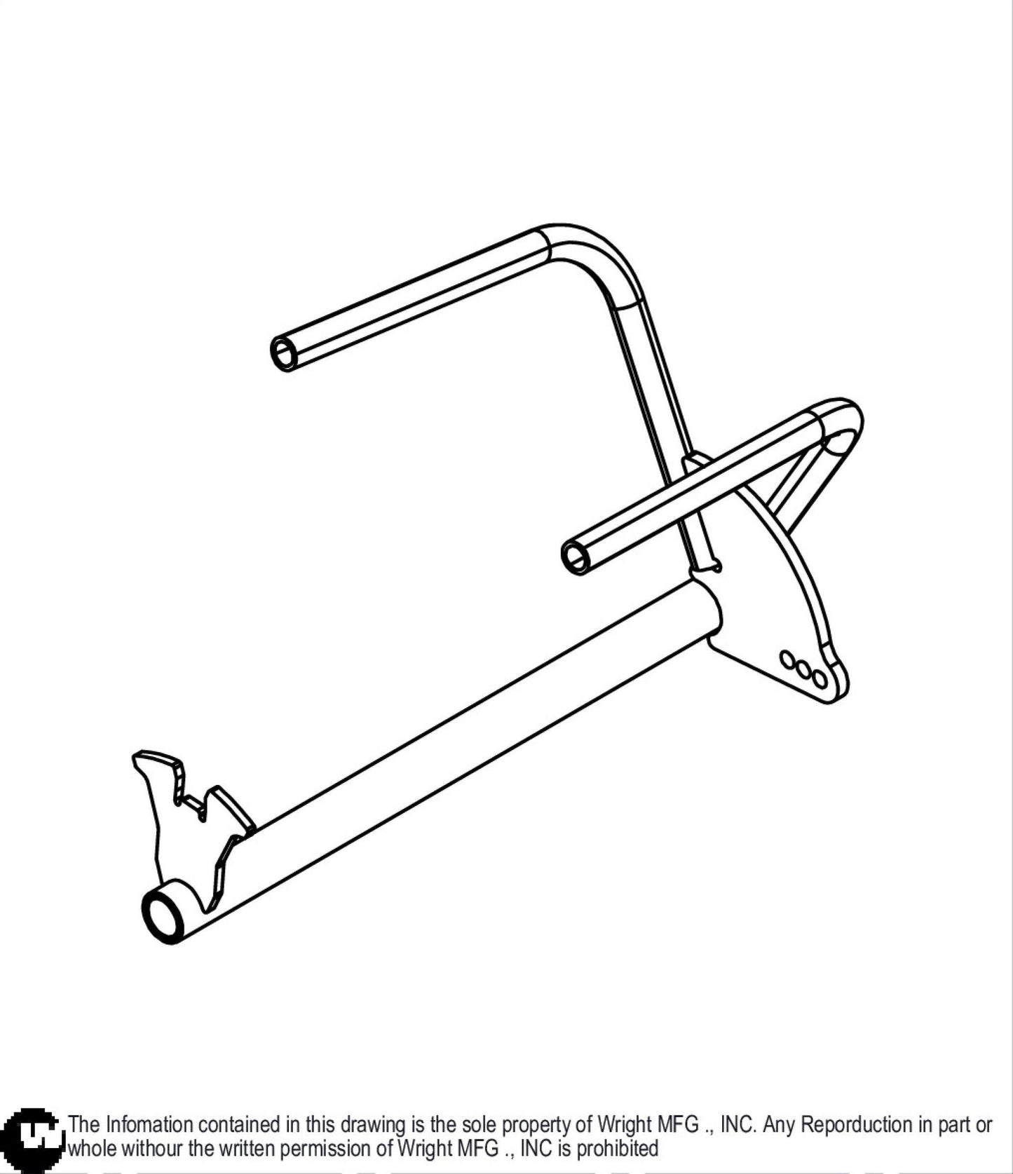 RH WZK Control Lever Weldment 93420070.
