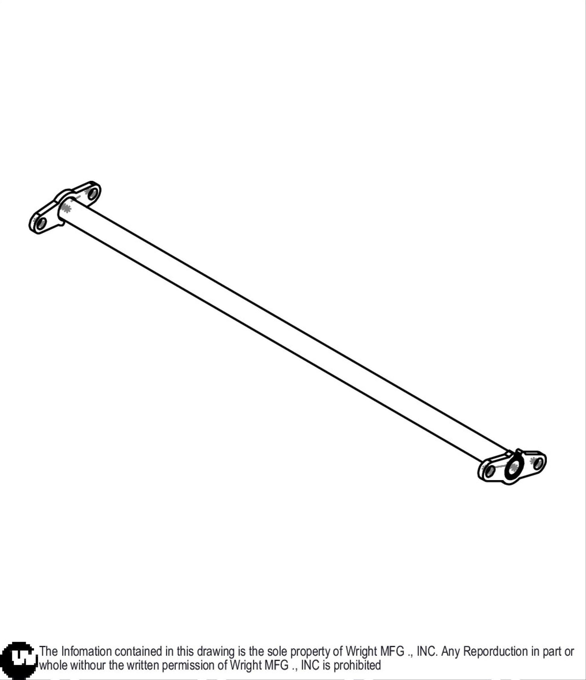 Rear WZK Torsion Rod Weldment 93420074.