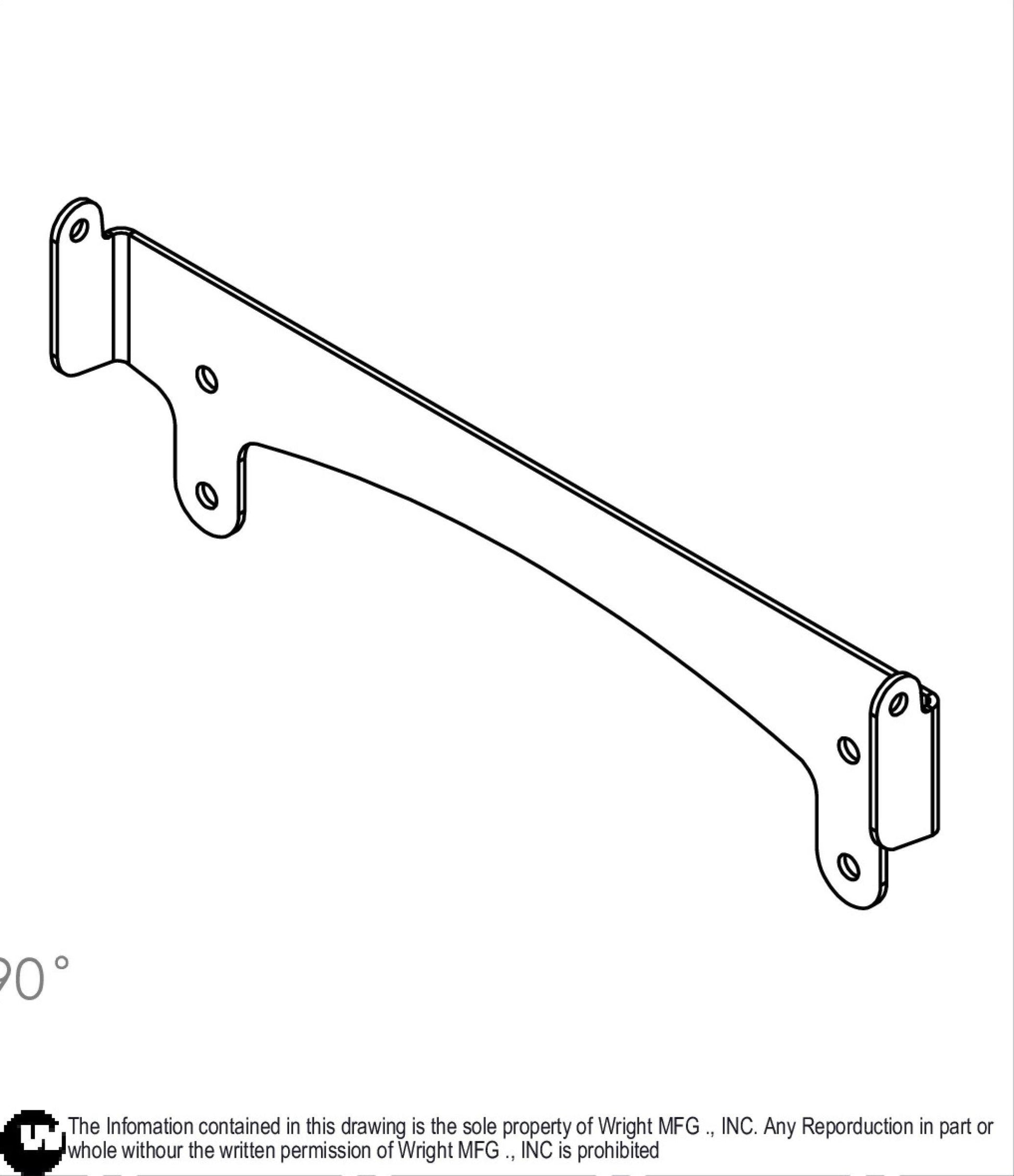 WSTRH Upright Pad Hinge 93420098.