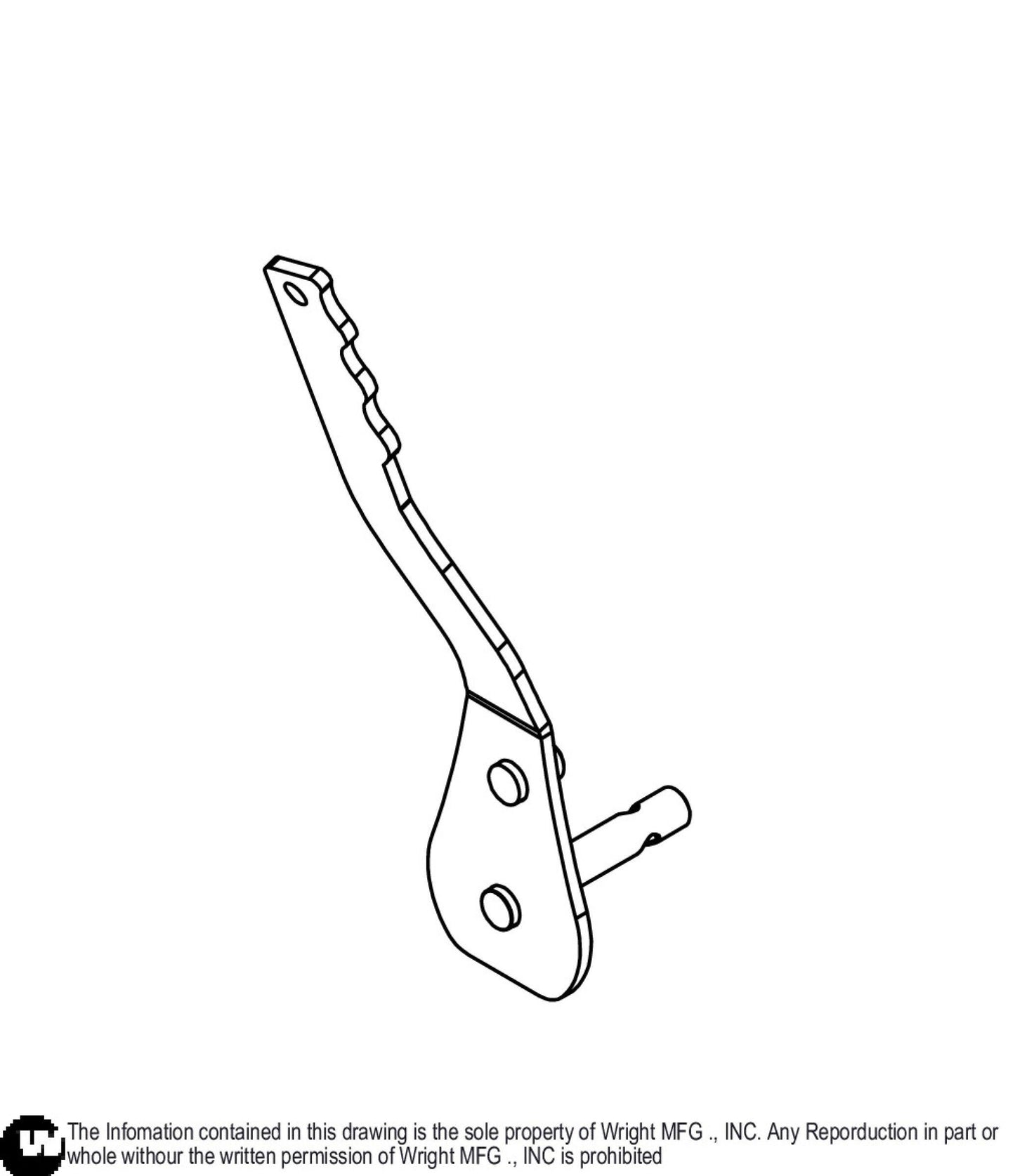 WSTN Brake Handle Weldment 93420126.