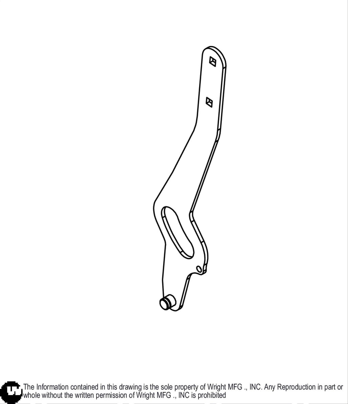 WSTN Brake Pull Lower Weldment 93420127.