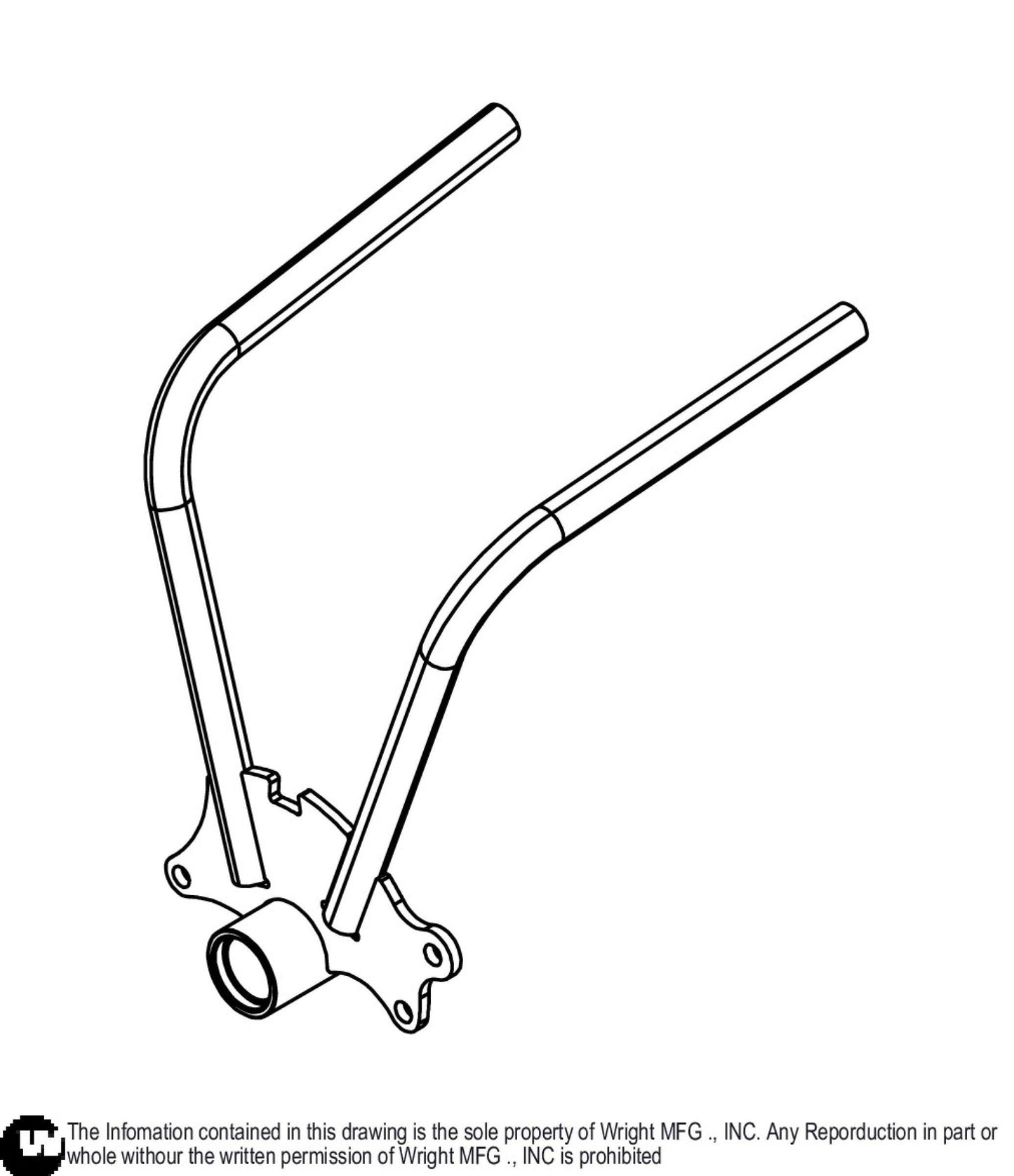Left WSZK Control Lever Weldment 93420134.