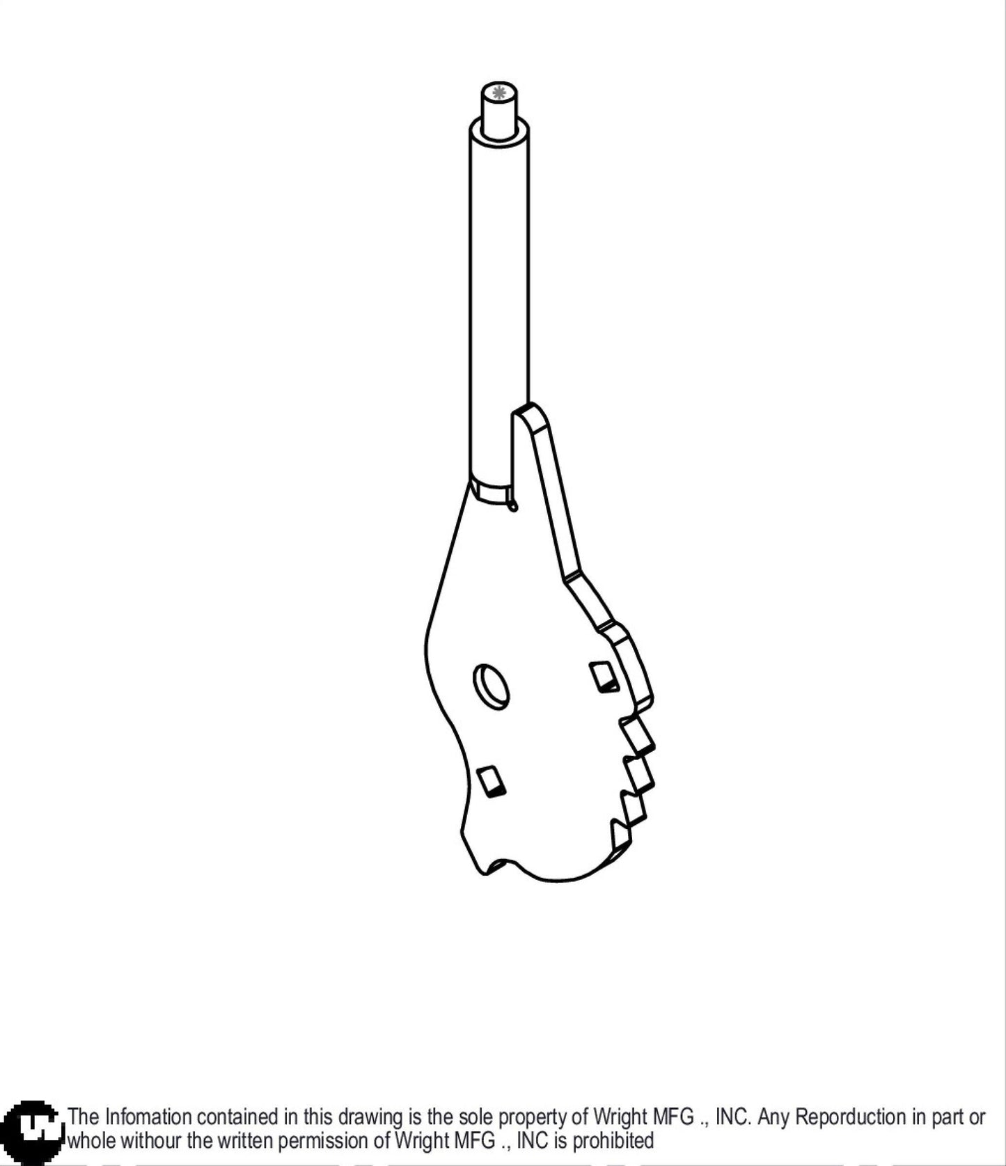 WVH2 Speed Control Lever 93420152.