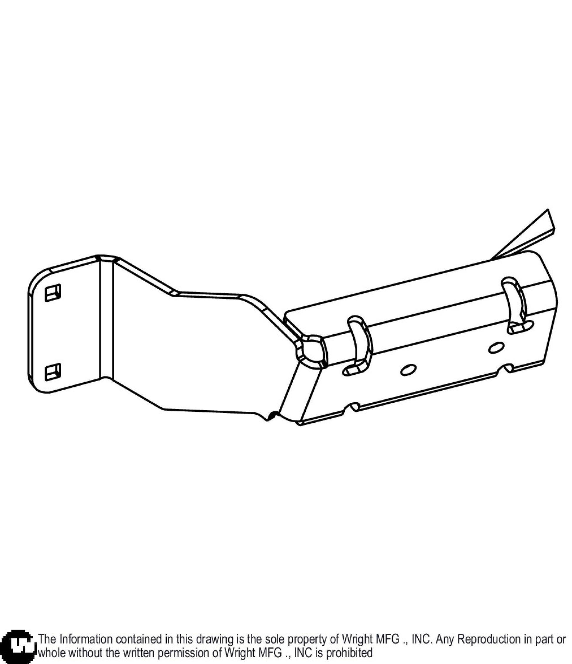 7GA WSTX Collection Bag Bracket 93420175.