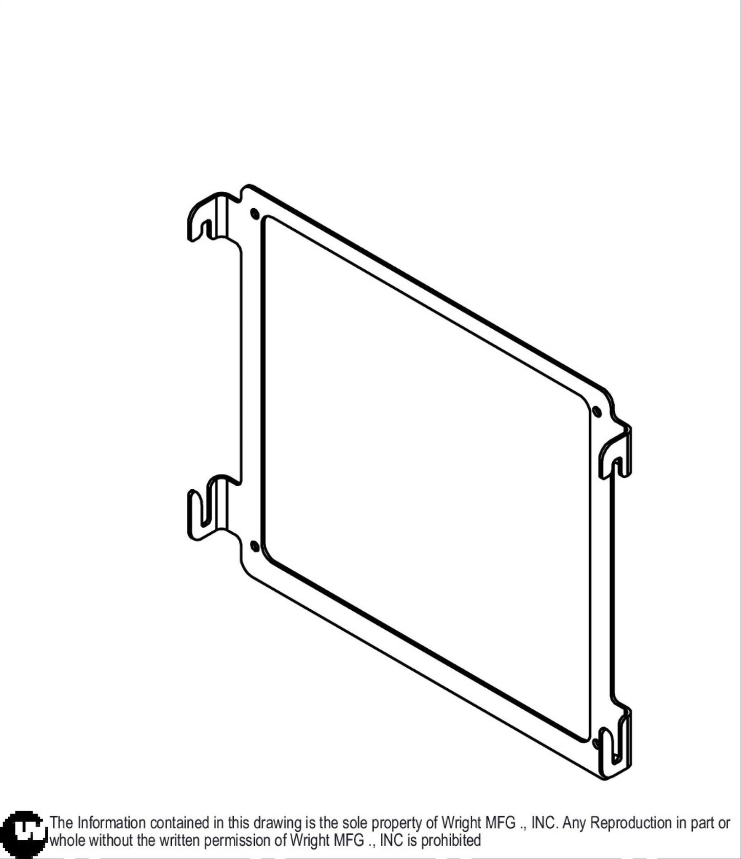 11GA WSPN Thigh Pad Bracket 93420183.