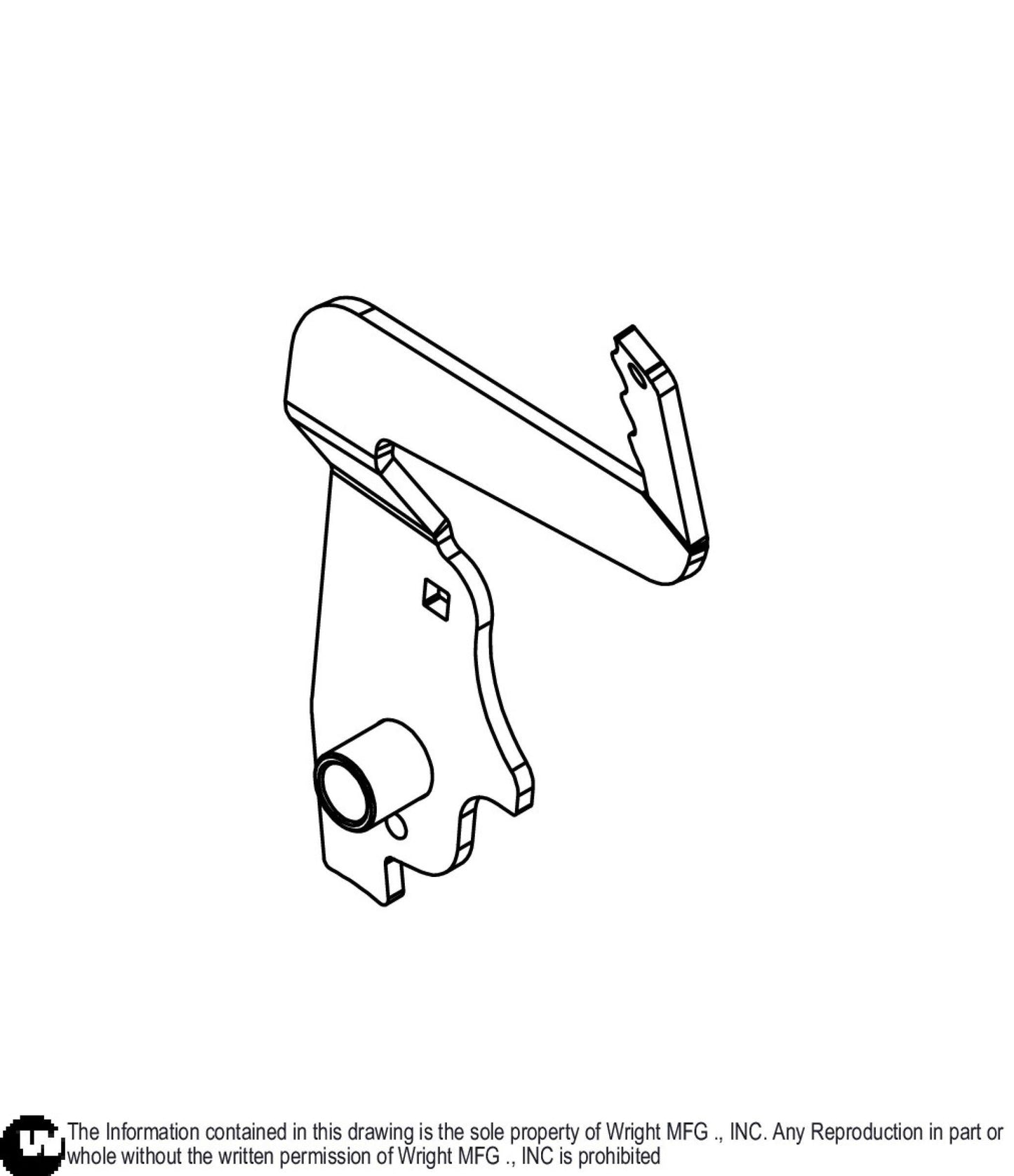 WSTX2 Brake Handle Weldment 93420259.