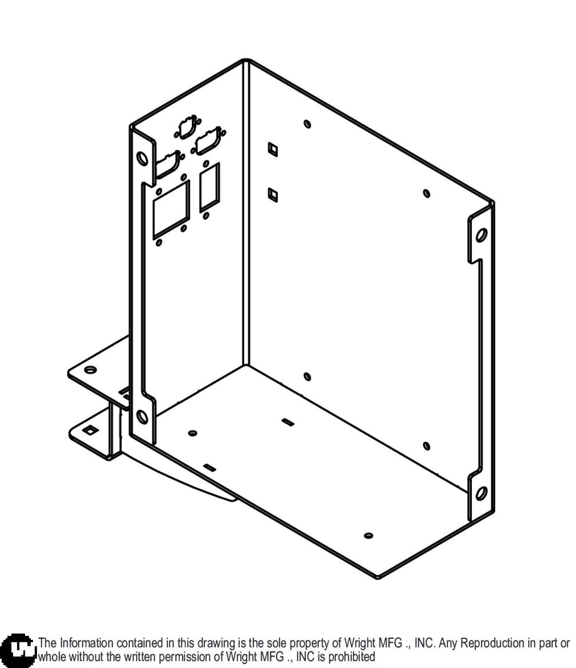 Left WSZK Robotic Computer Box Base Weldment 93420287.