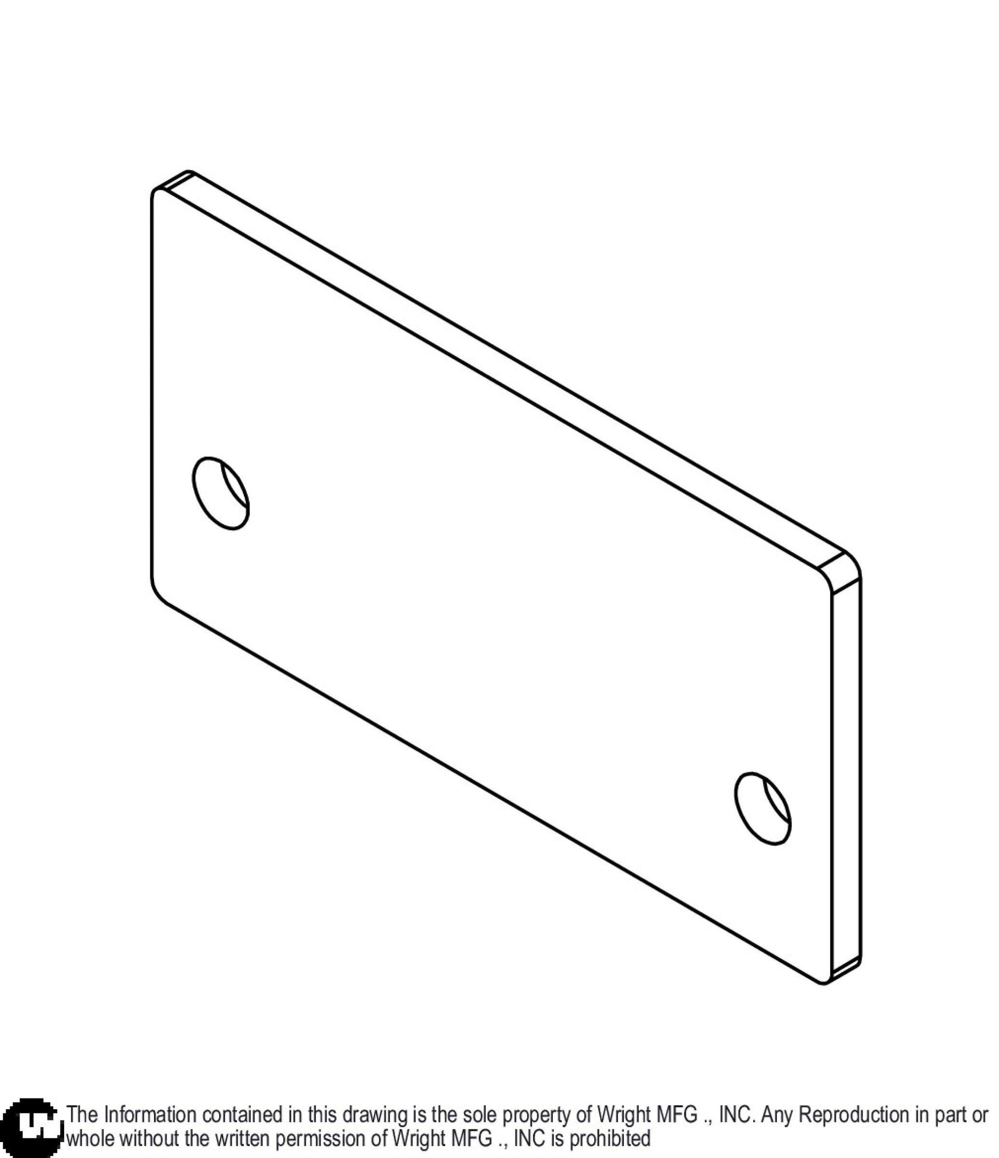 2 Slots Cord Grip Hole Blocker Plate 93420300.