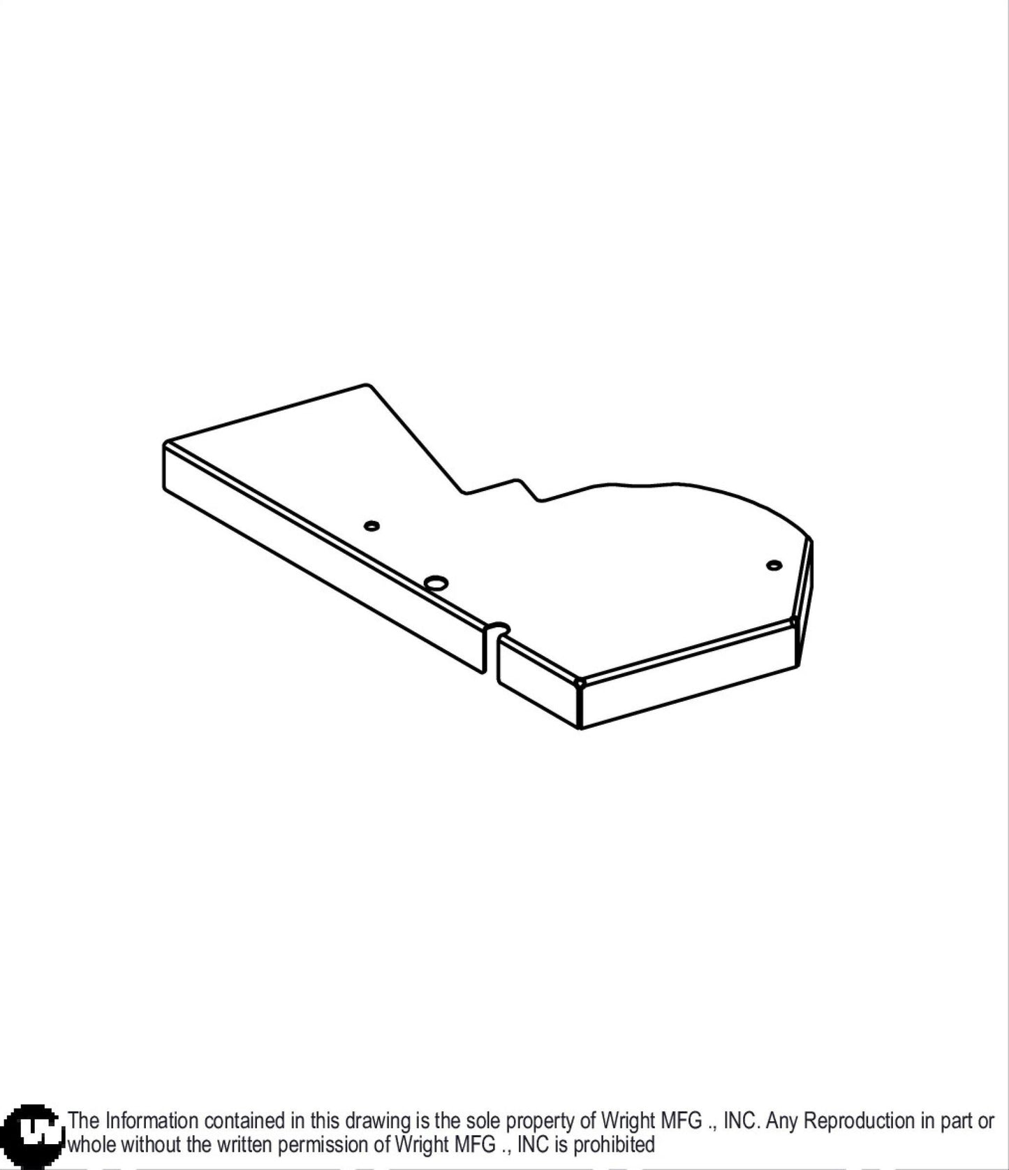 48" Sentar Left Deck Cover 93430009.