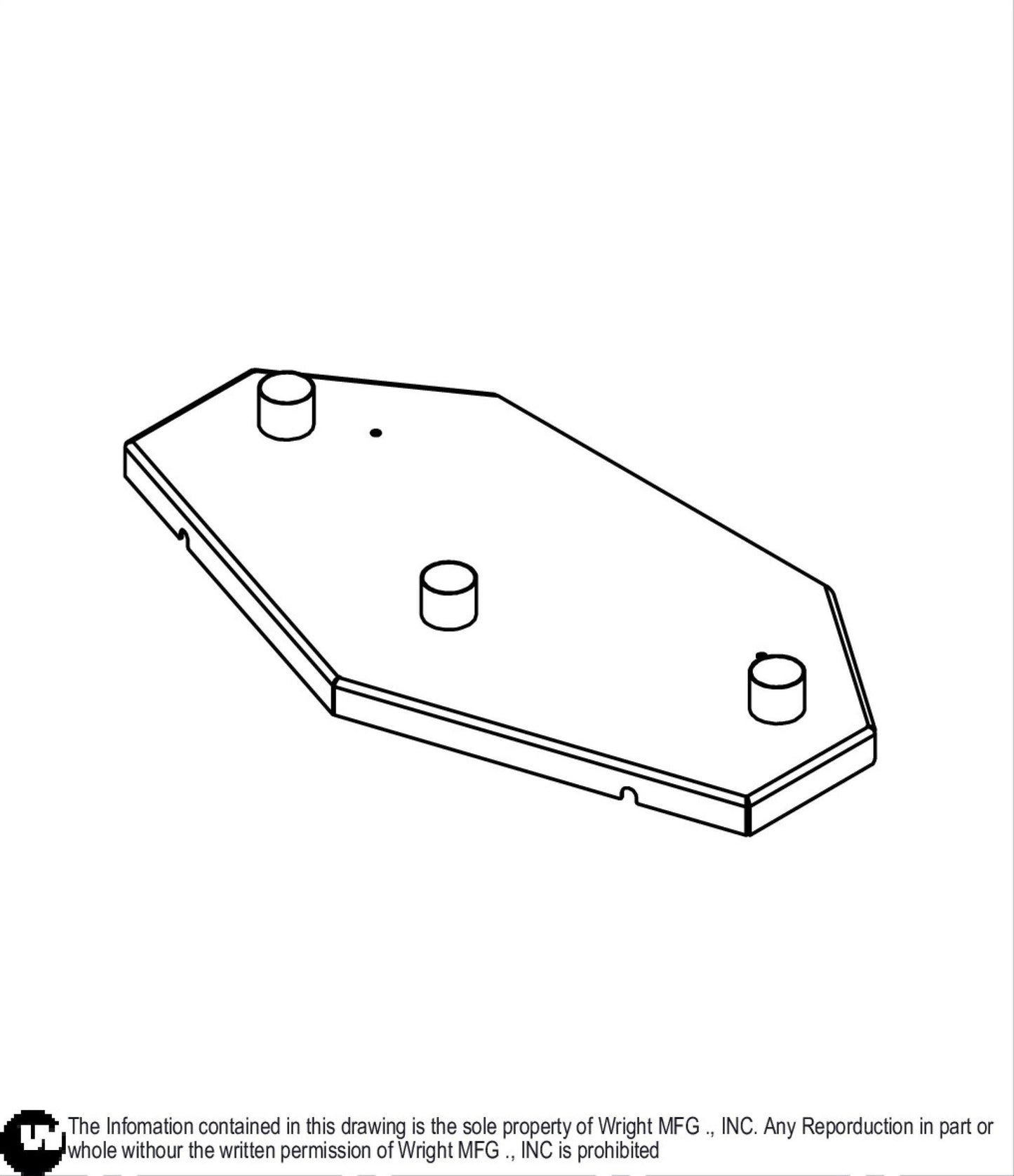 48" WV Deck Cover Weldment 93430019.