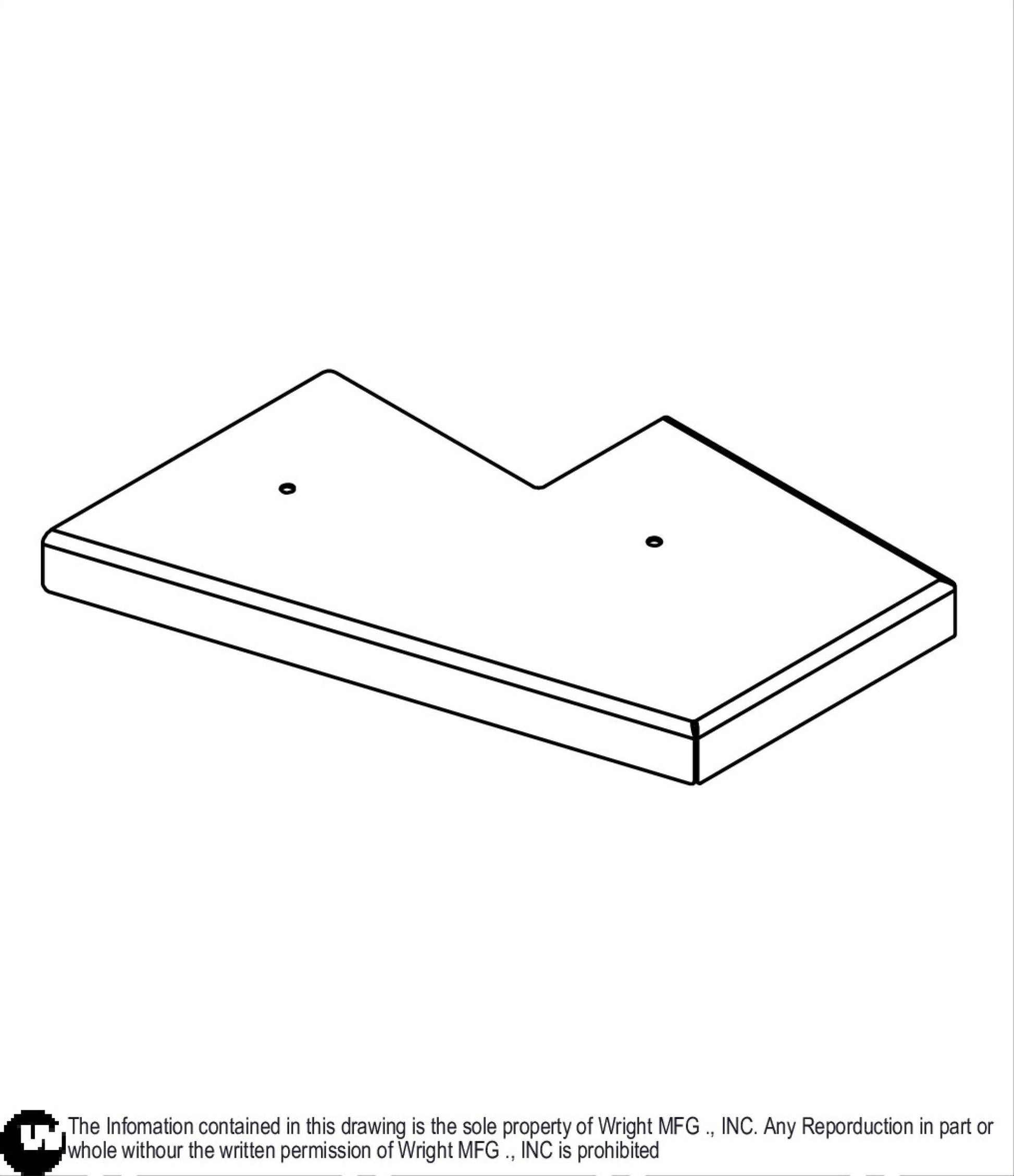 48 WSES LH Deck Cover Weldment 93430024.