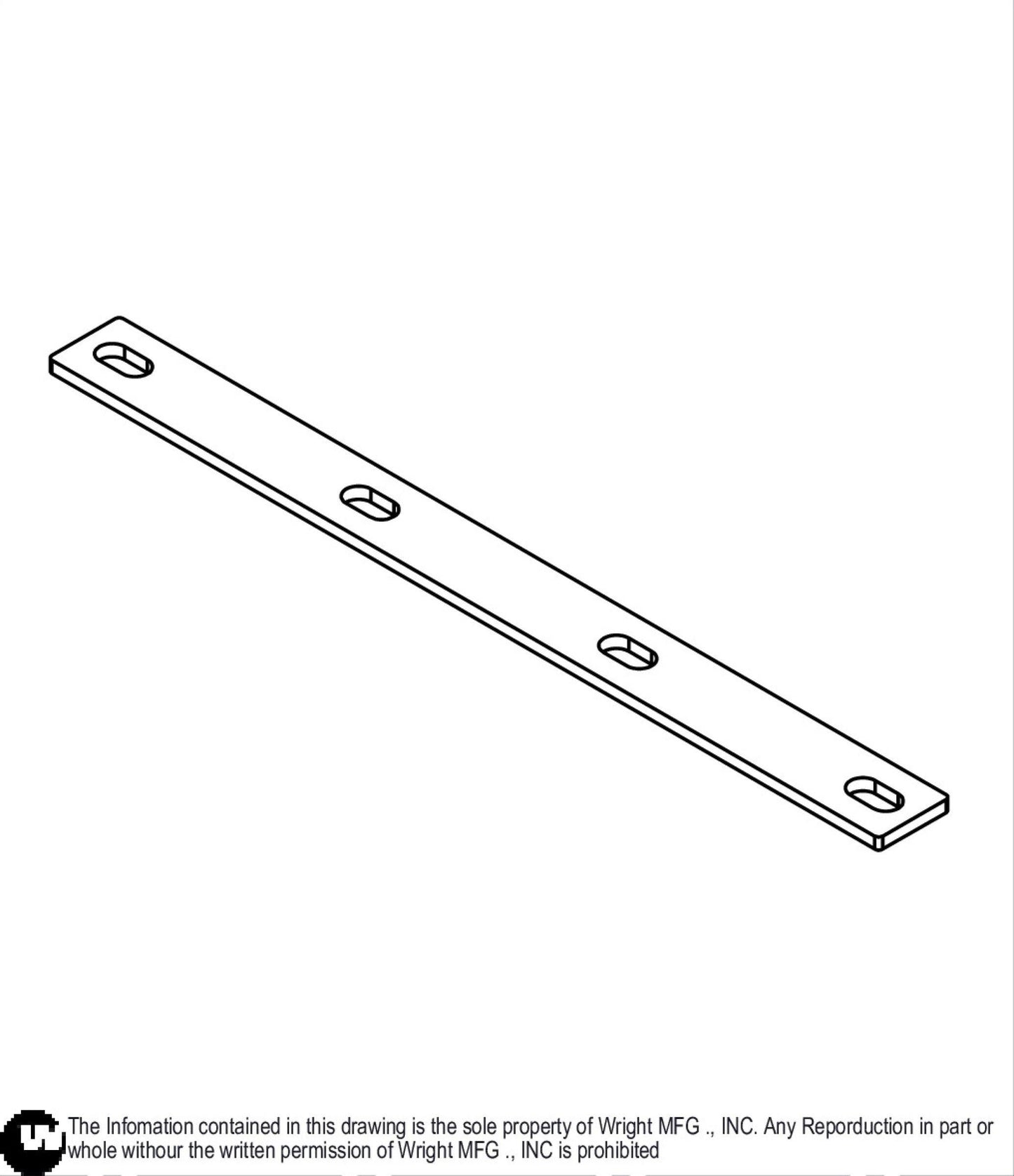 Cap-Strip Deflector Baffle 93430031.