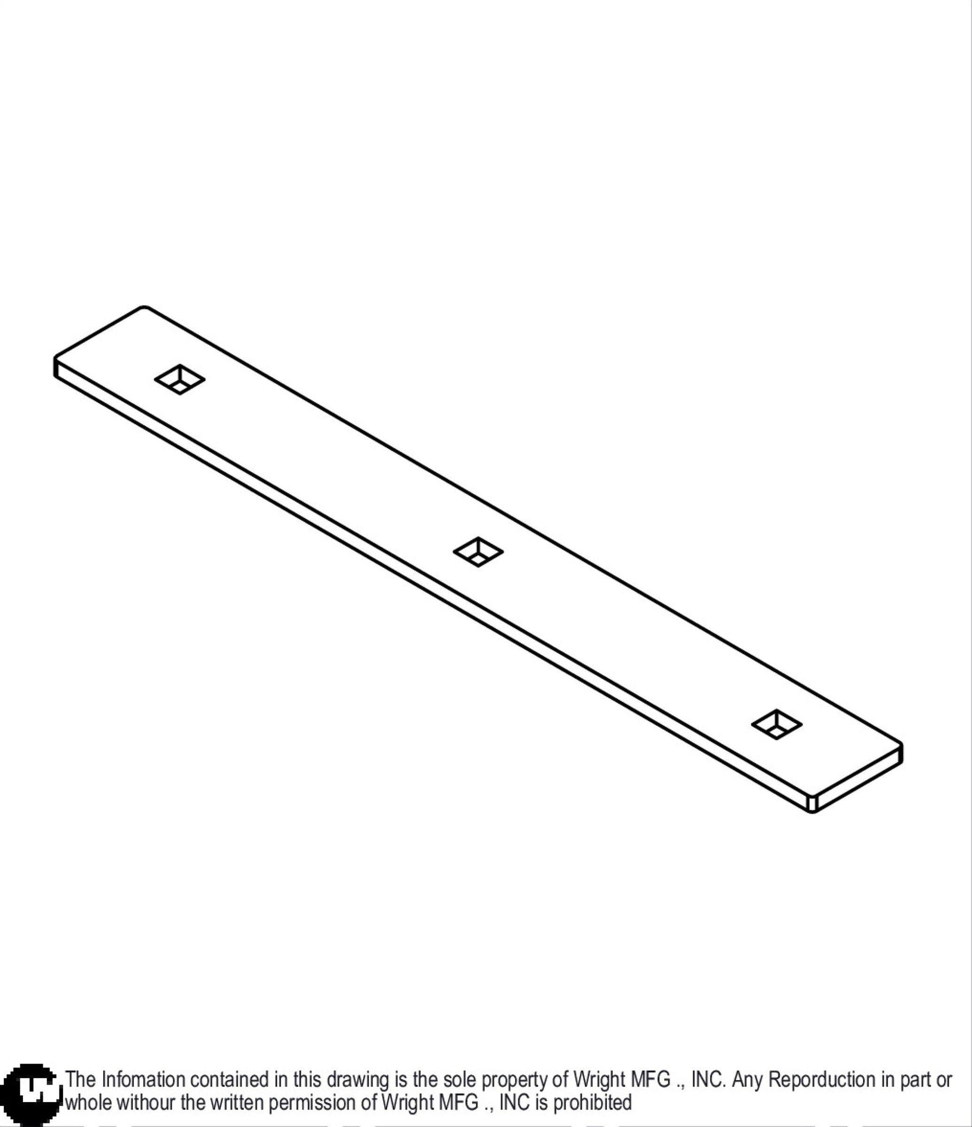 48I Cap-Strip Rubber Deflector Baffle 93430032.