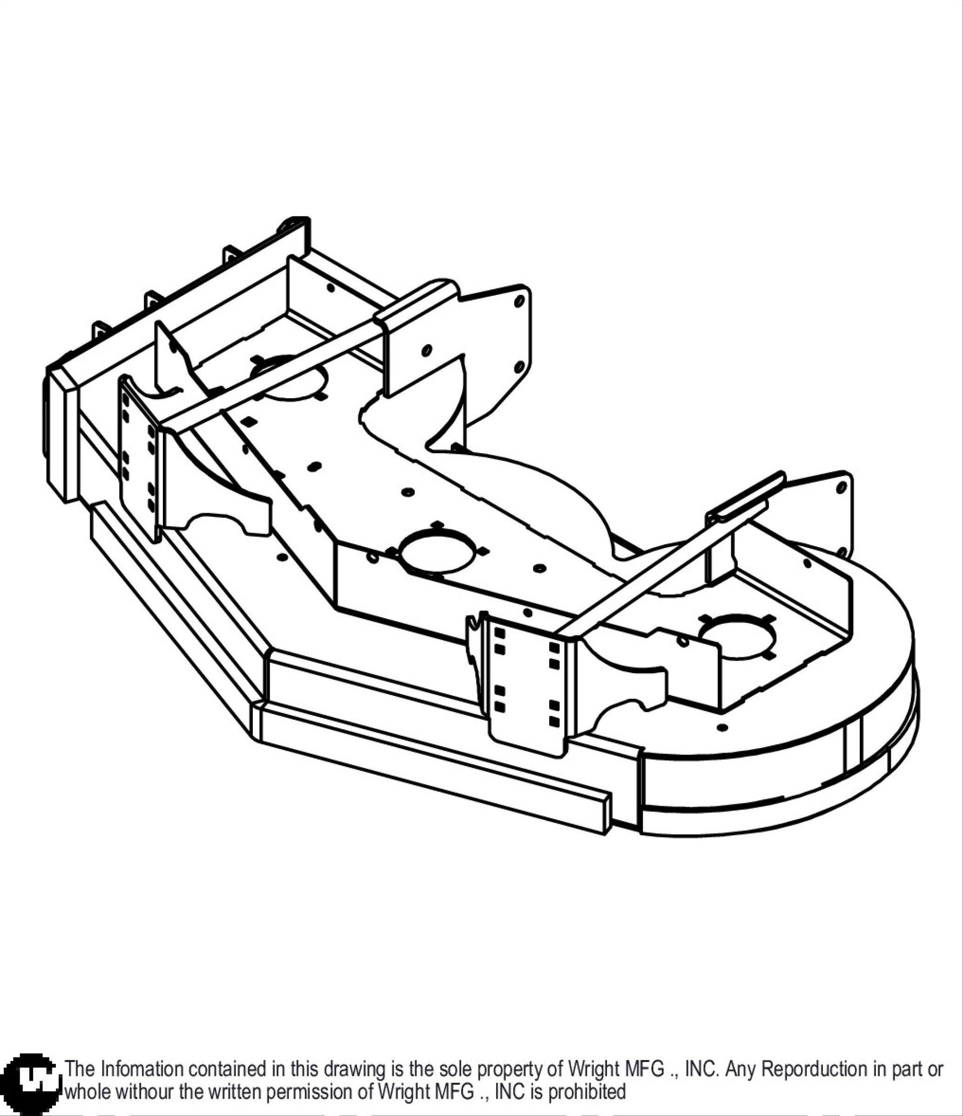 48 WST Cutter Deck Weldment 93430035.