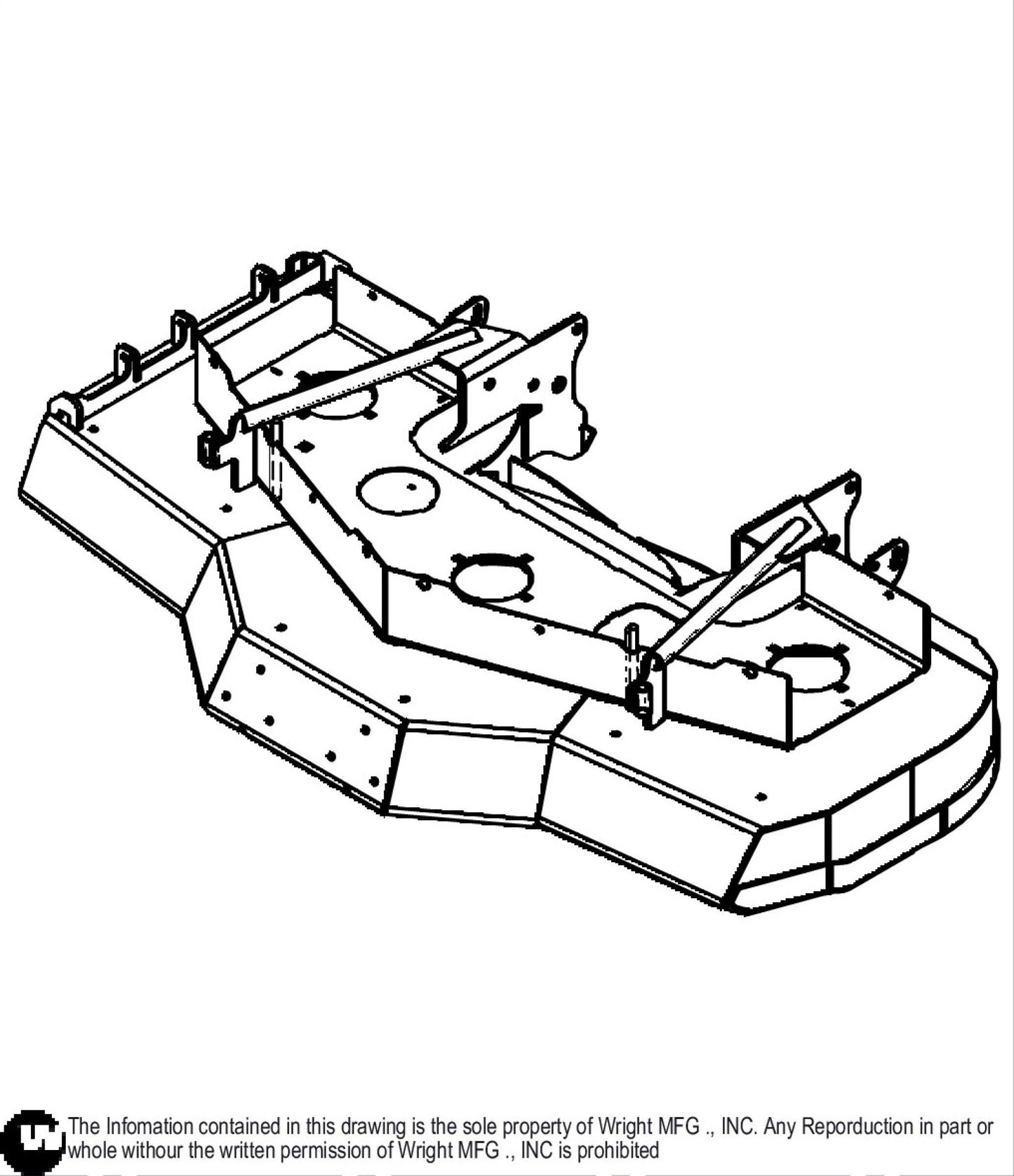 Aero-Core Cutter Deck Weldment 93430040.