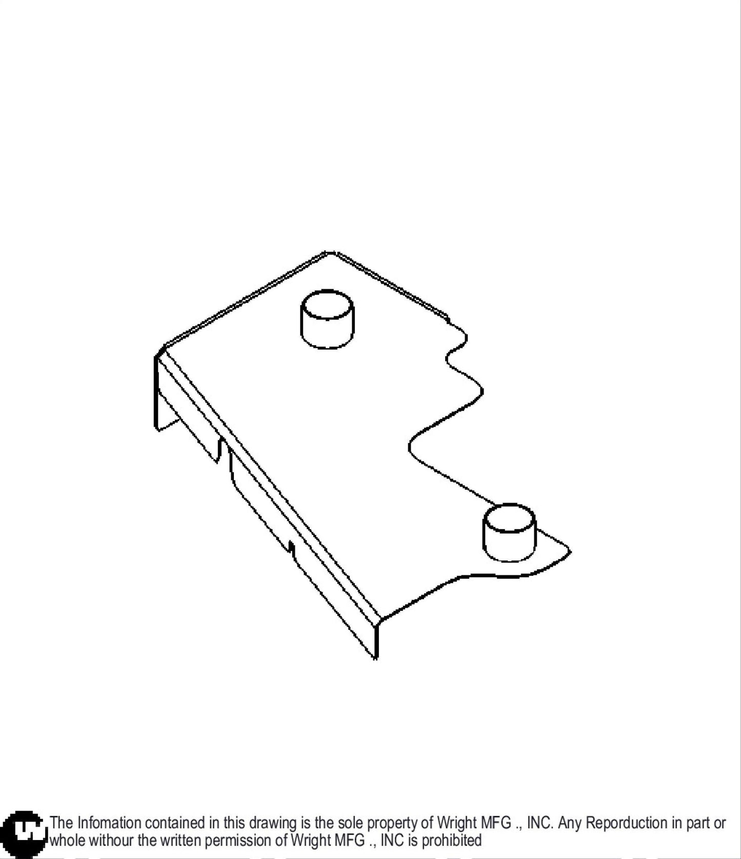 Right 48" WSTX Deck Cover Weldment 93430042.