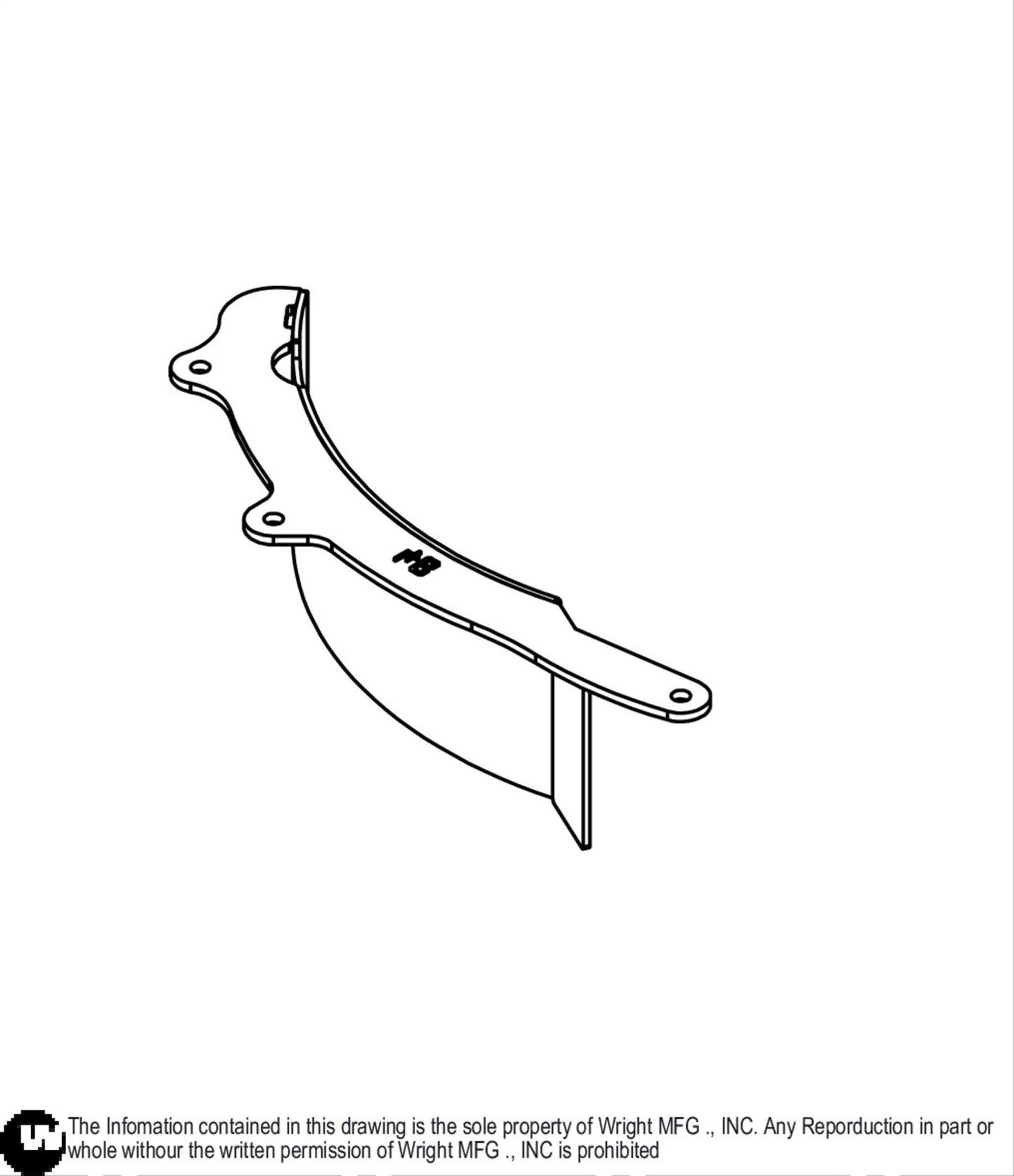 48" WSTX Mulching Trim Weldment 93430047.