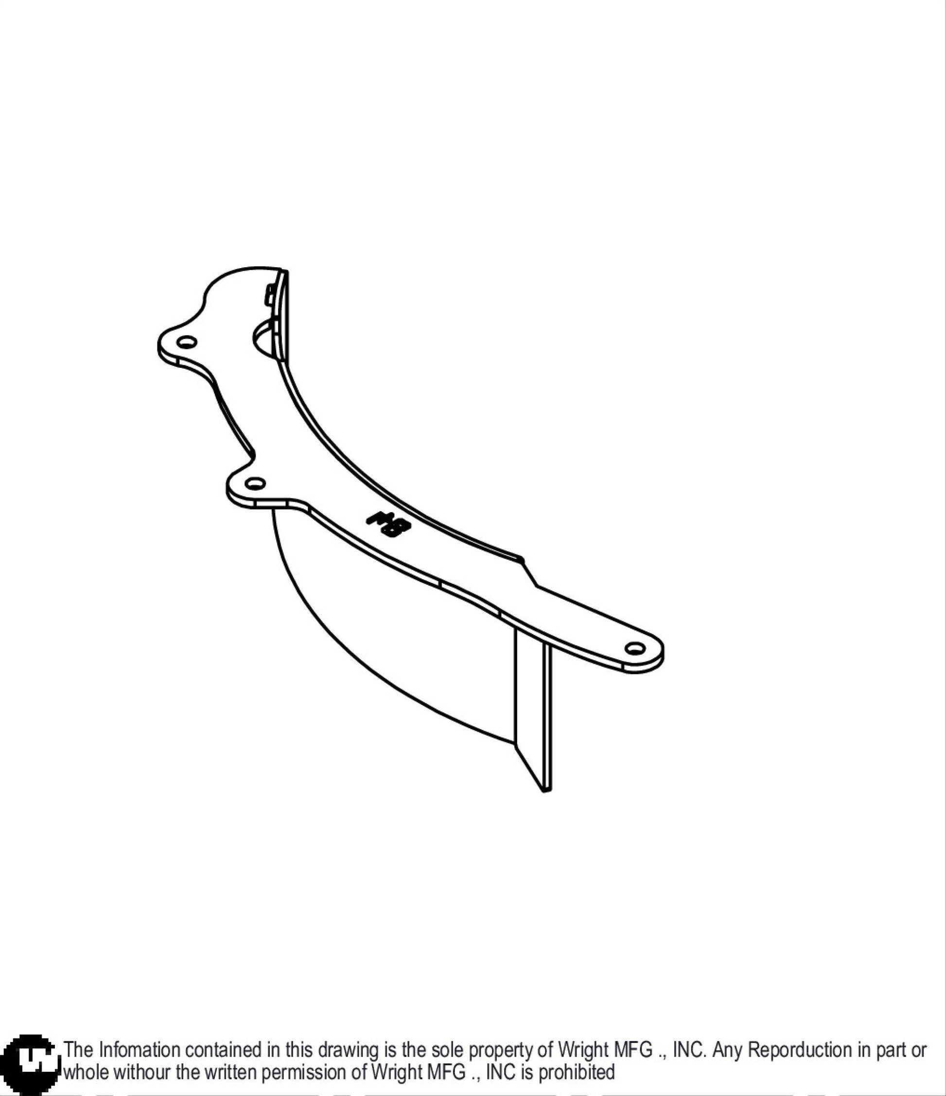 48" WSTX Mulching Trim Weldment 93430047.