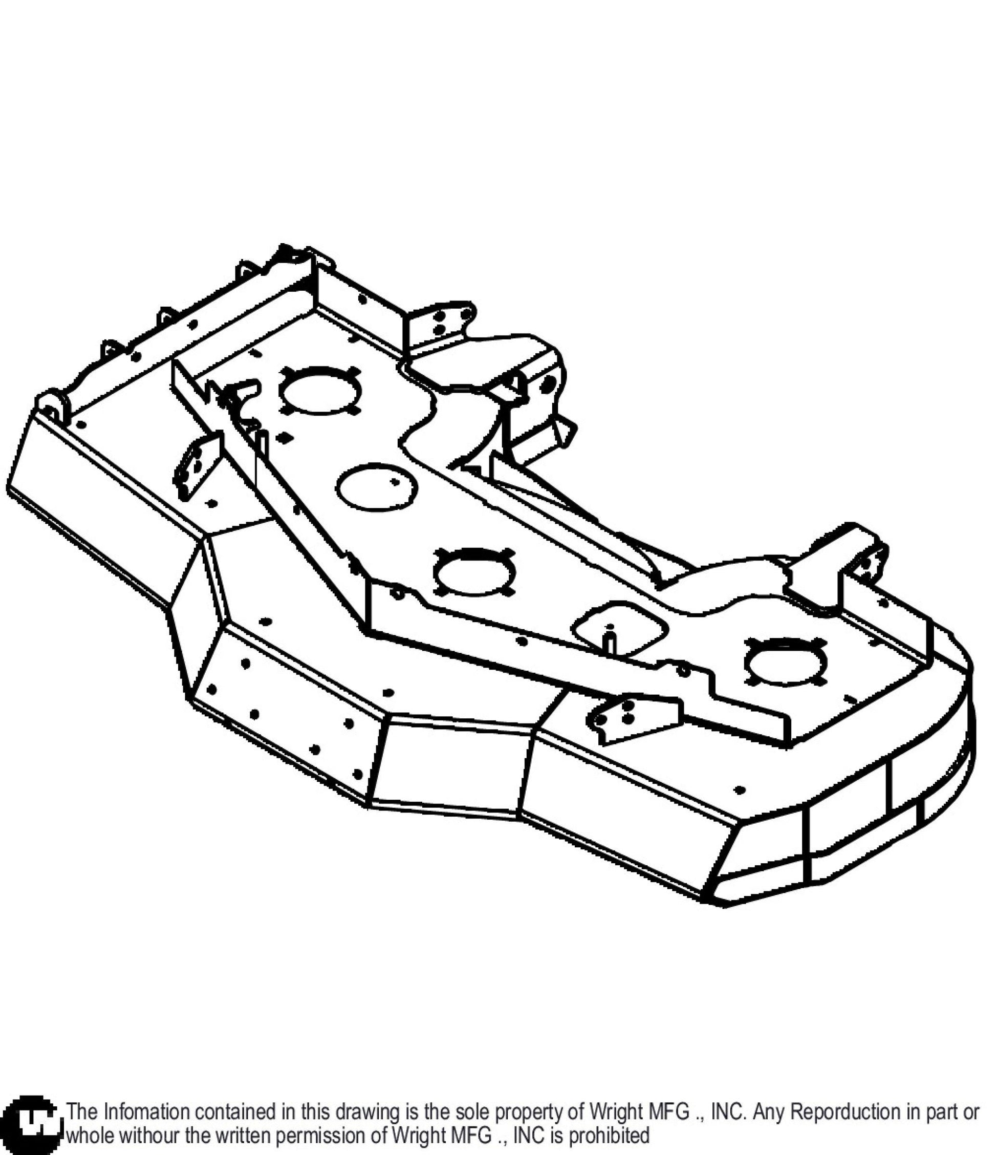 48 WZTO Cutter Deck Weldment 93430049.
