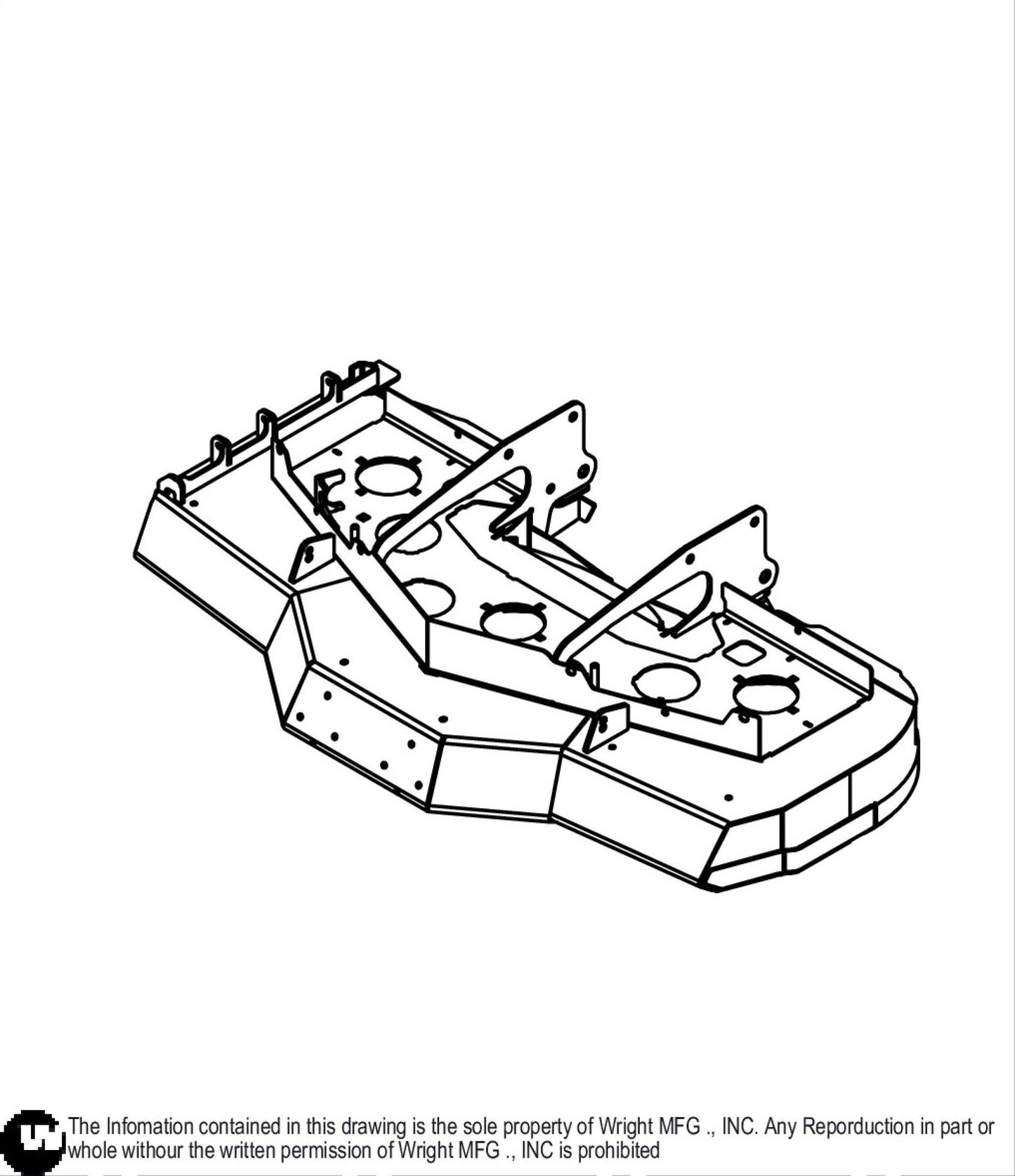 48 Aero-Core WSTN Cutter Deck Weldment 93430050.