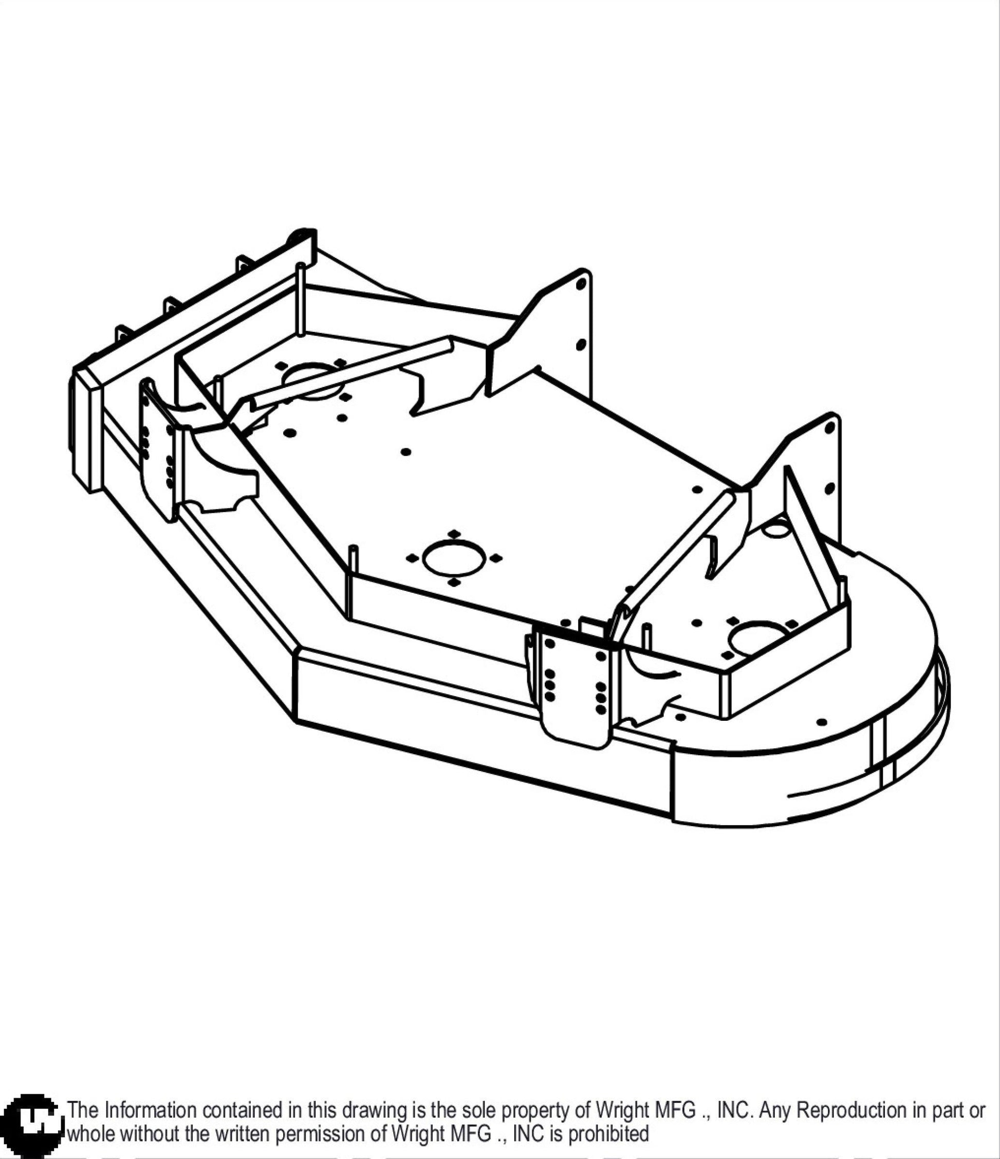 52 WV SD Cutter Deck W Isol Caps 93440022.