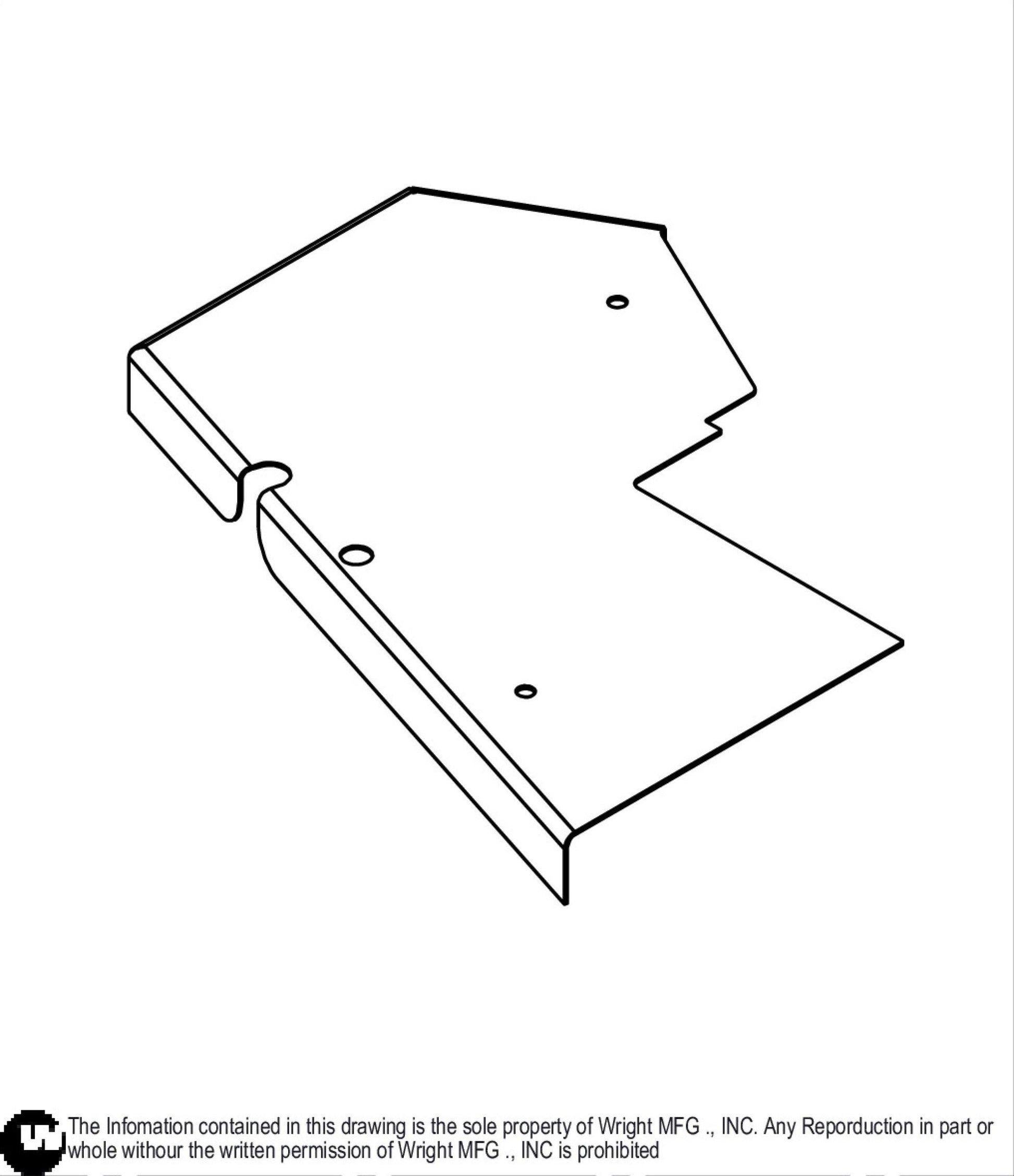 Right 48"-52" WSE III Deck Cover 93440025.