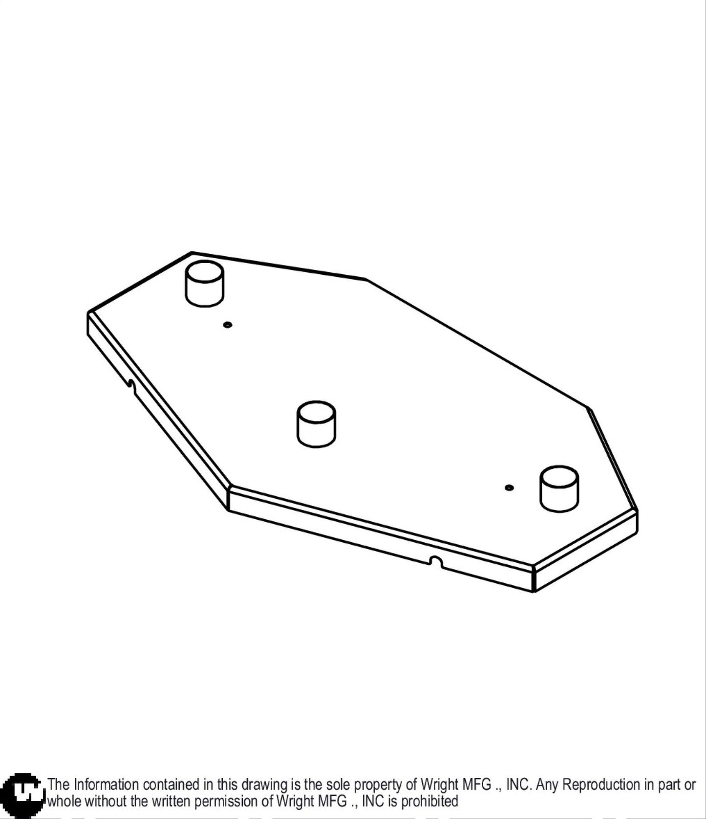 52" WV Deck Cover Weldment 93440027.