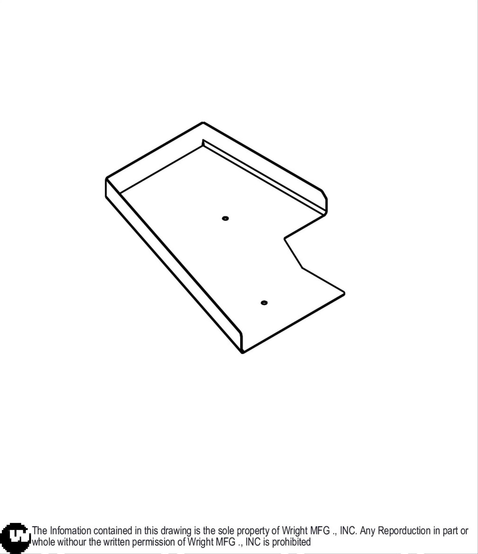 Left 52" WSES Deck Cover 93440029.