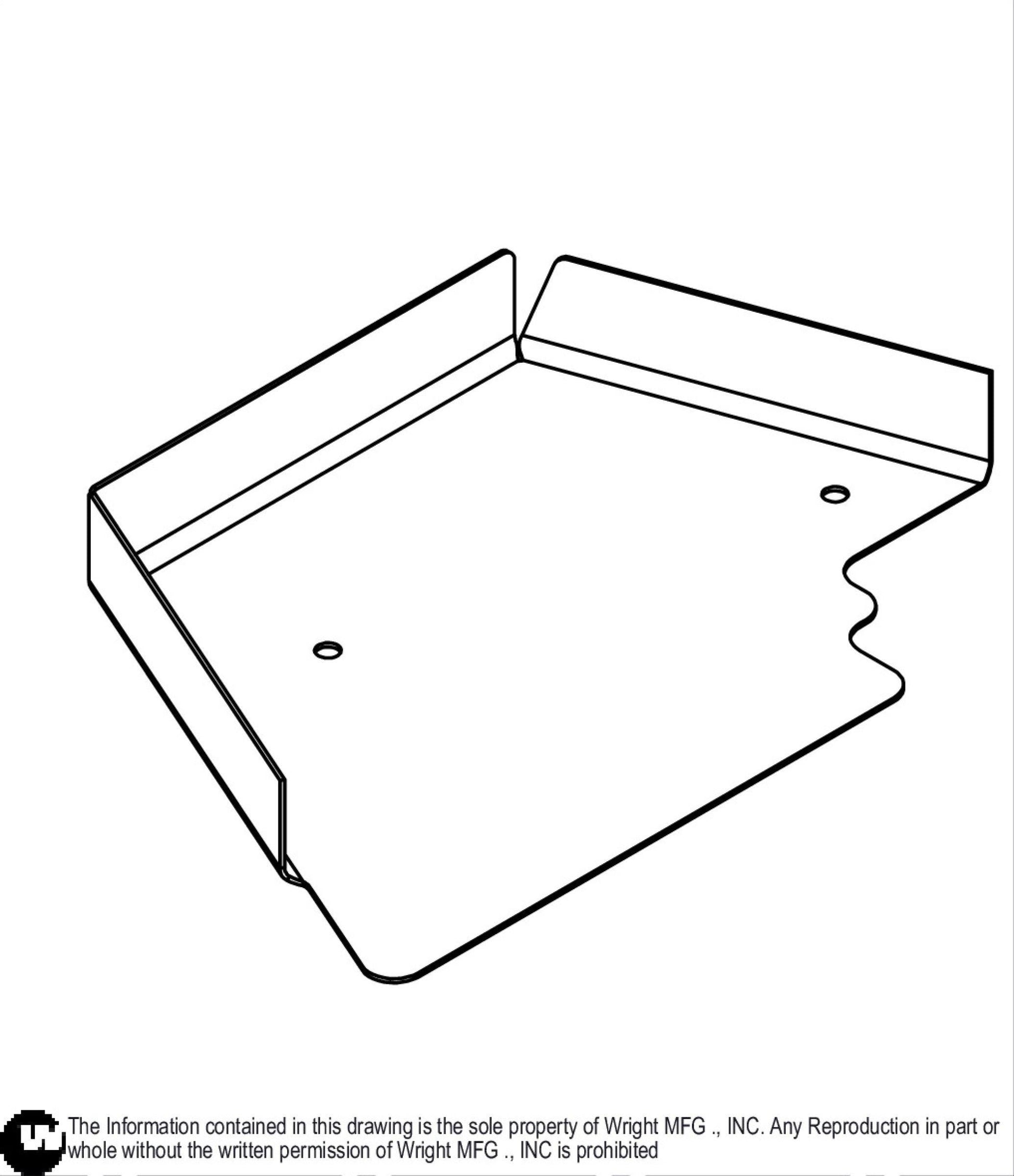 Left 52" WZ Deck Cover 93440038.
