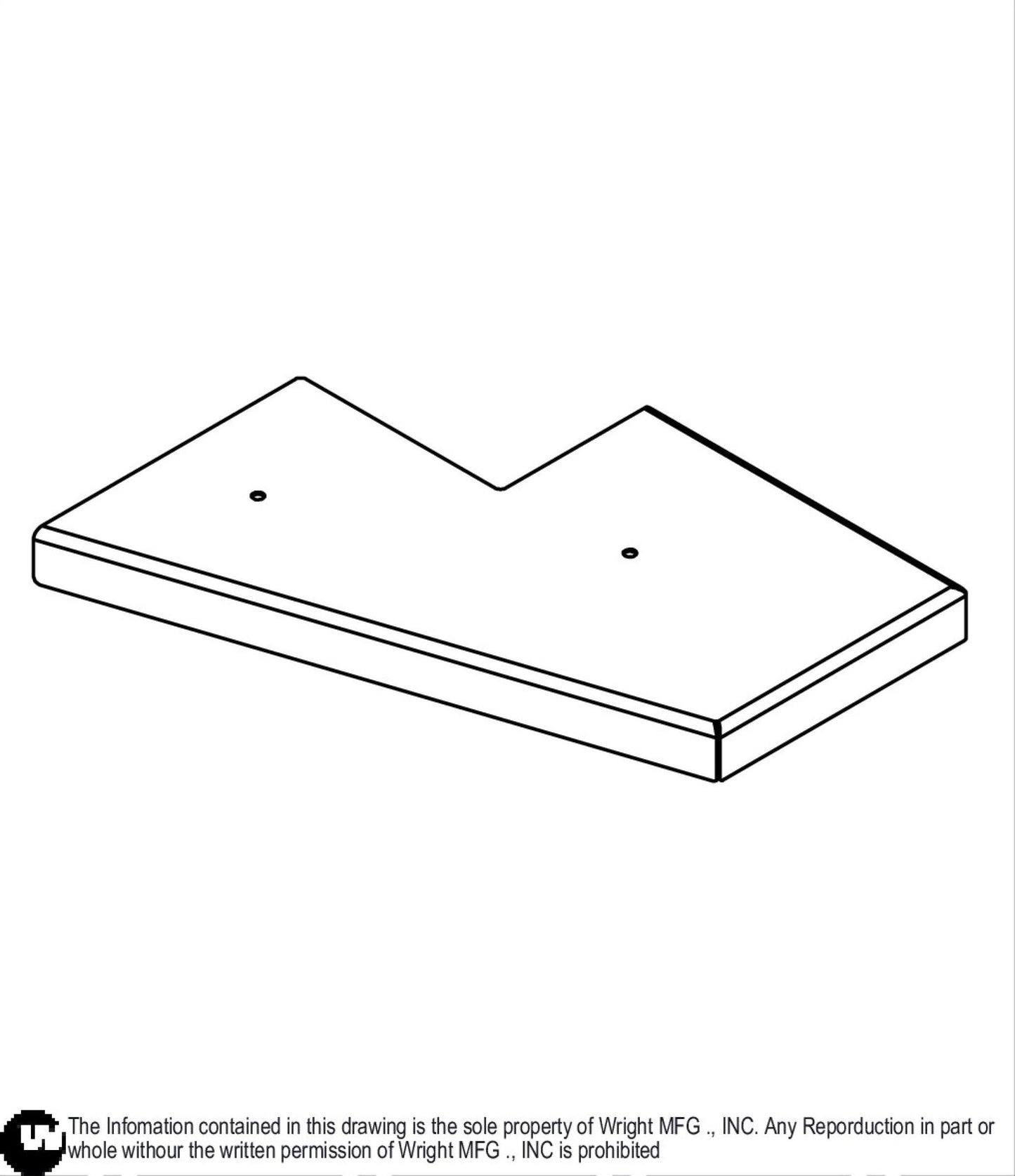 Left 52 WSES Deck Cover Weldment 93440052.