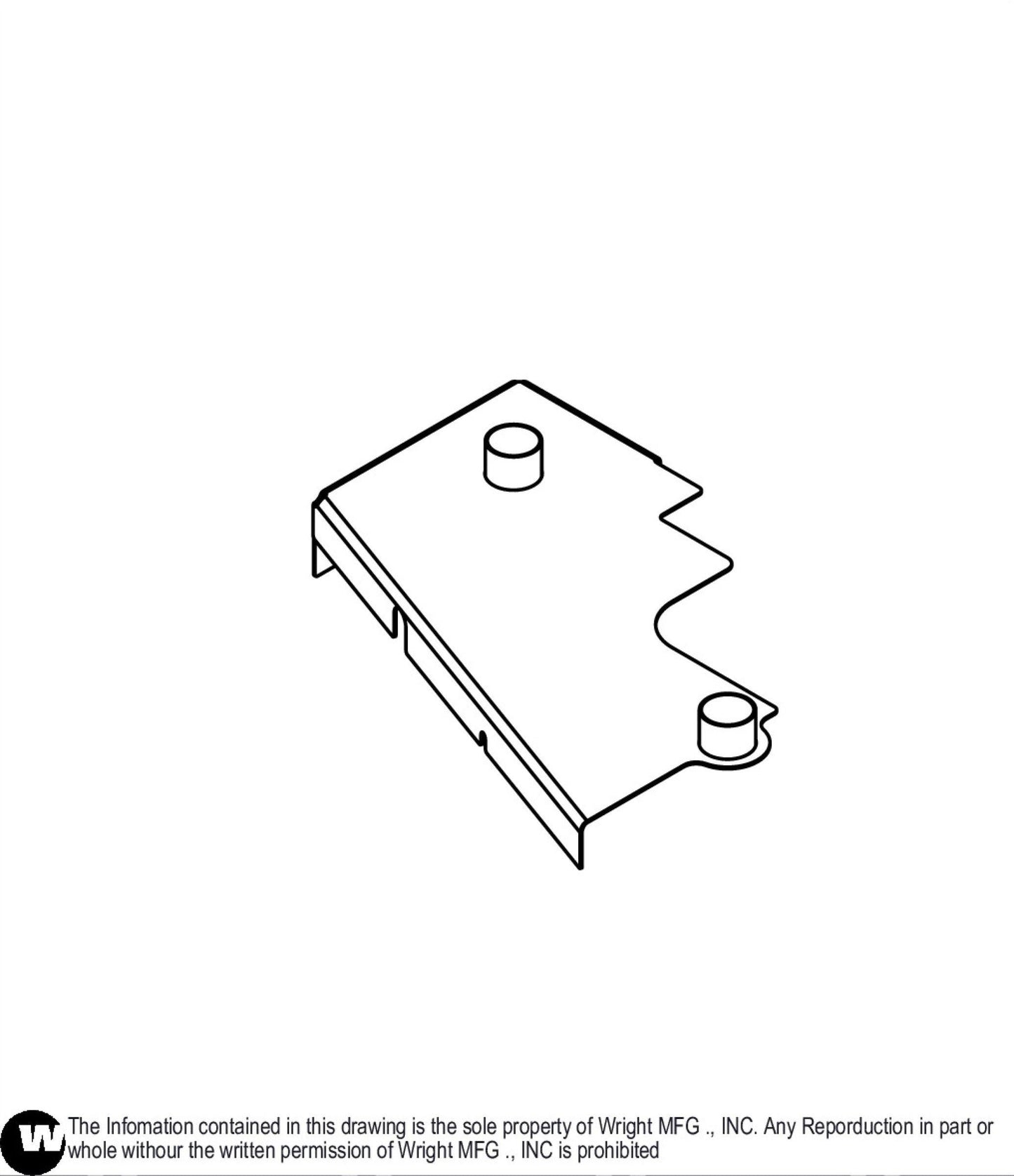 Right 52" WS Deck Cover Weldment 93440055.