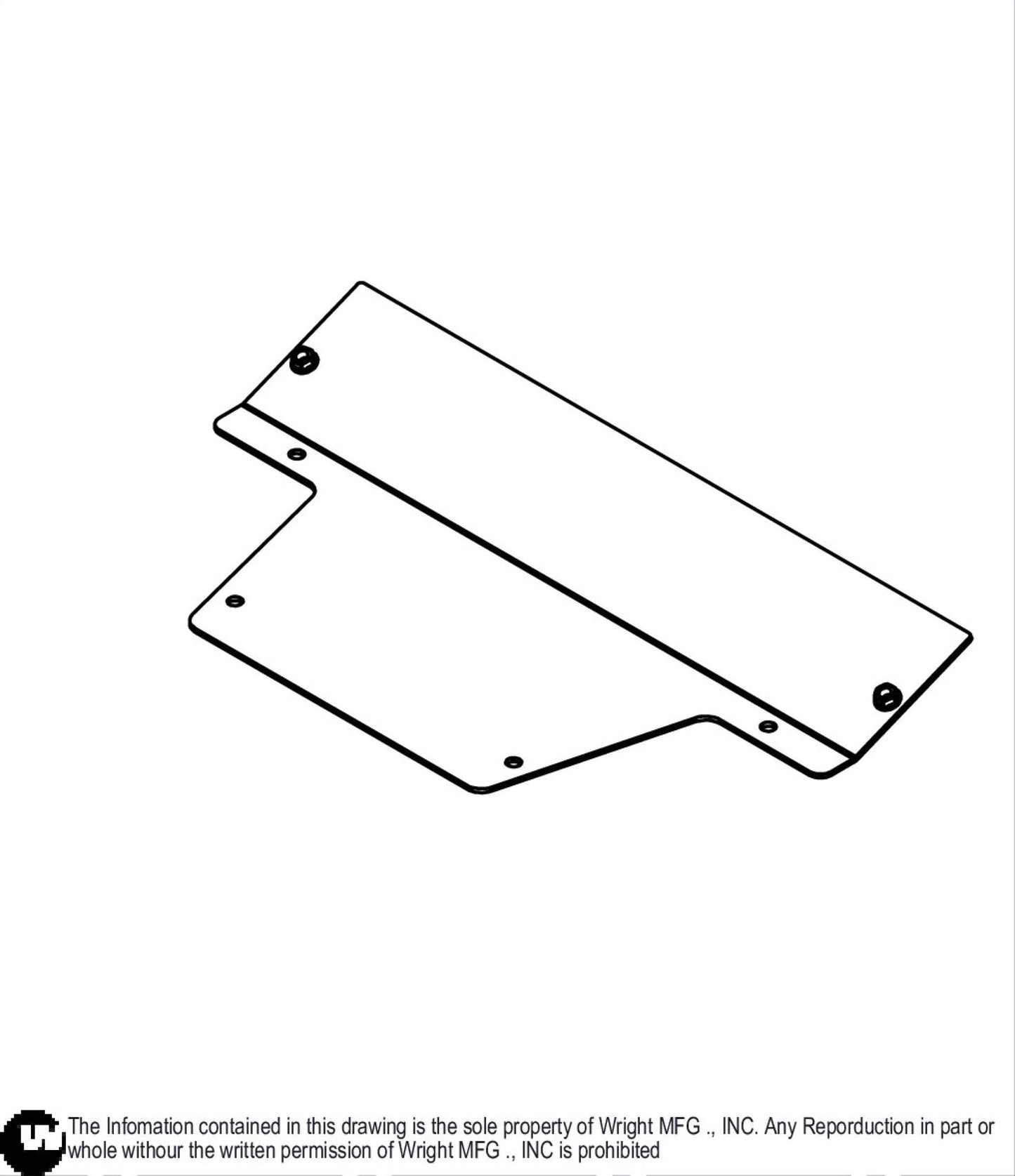 52"RD WST Deck Cover Plate Weldment 93440057.