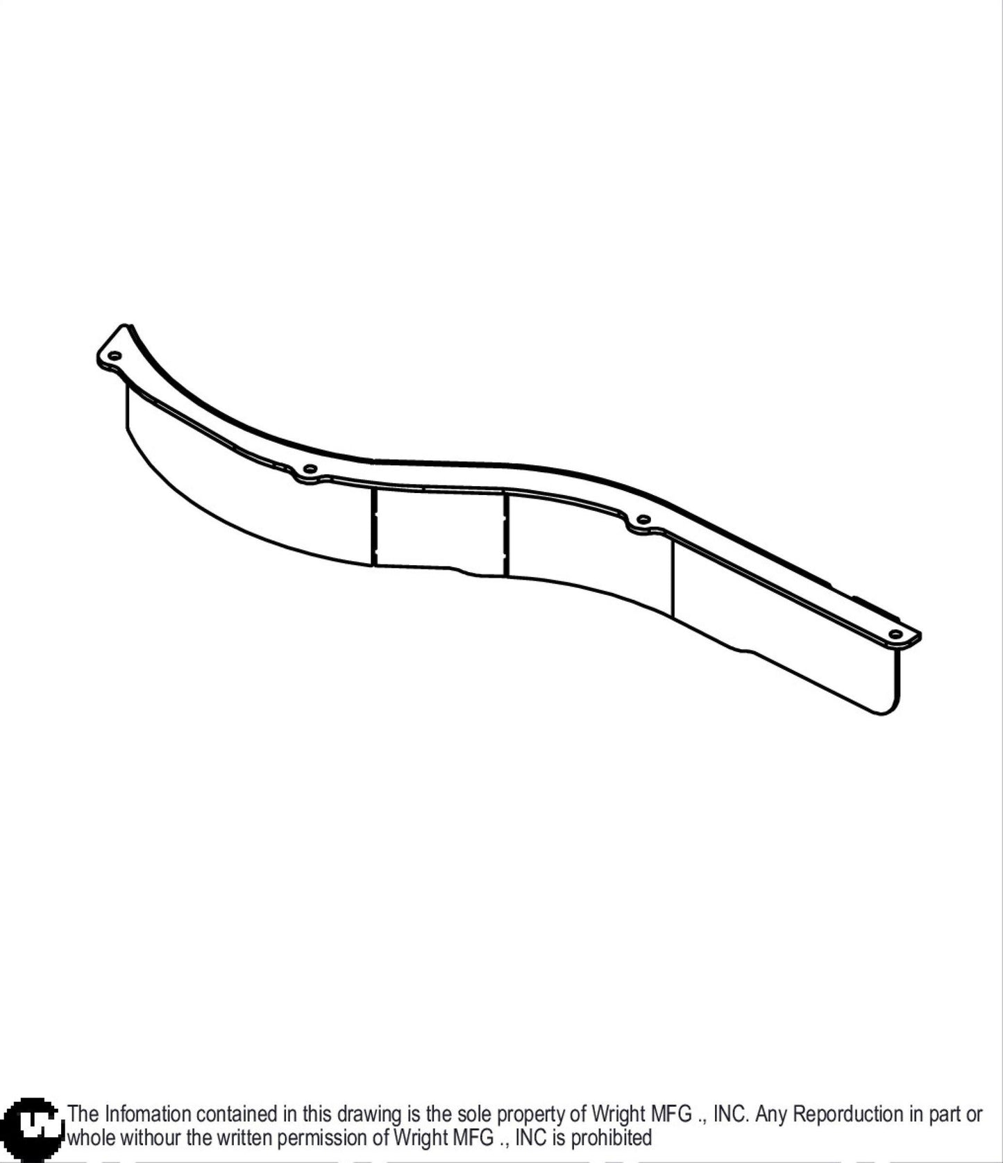 Front Discharge Baffle Trim Weldment 93440060.