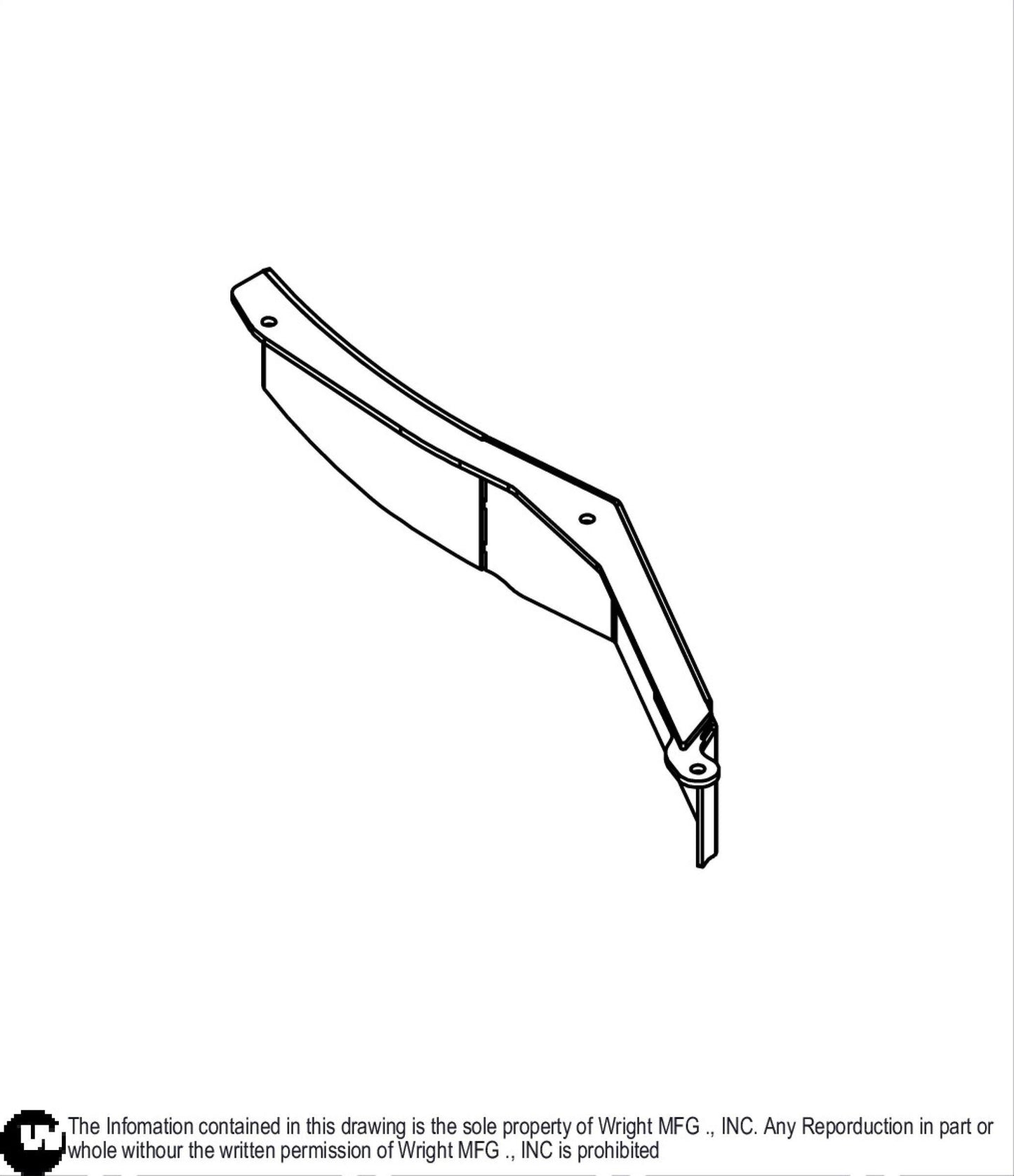 Front Discharge Baffle Discharge Weldment 93440061.