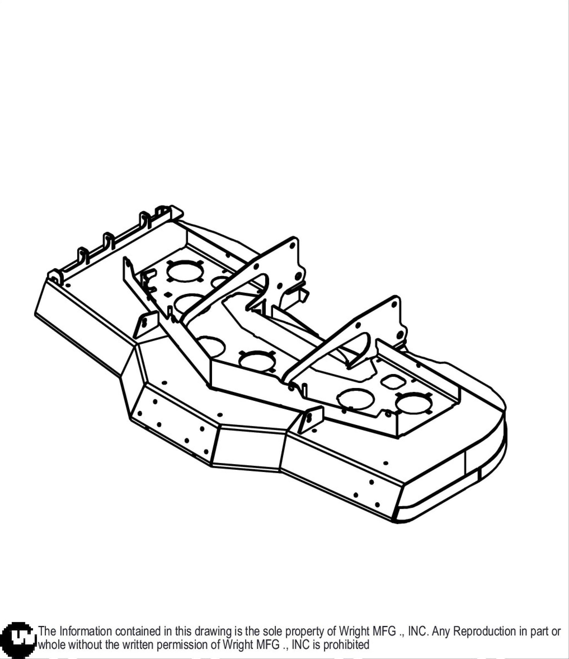 Cutter Deck Base Weldment 93440073.