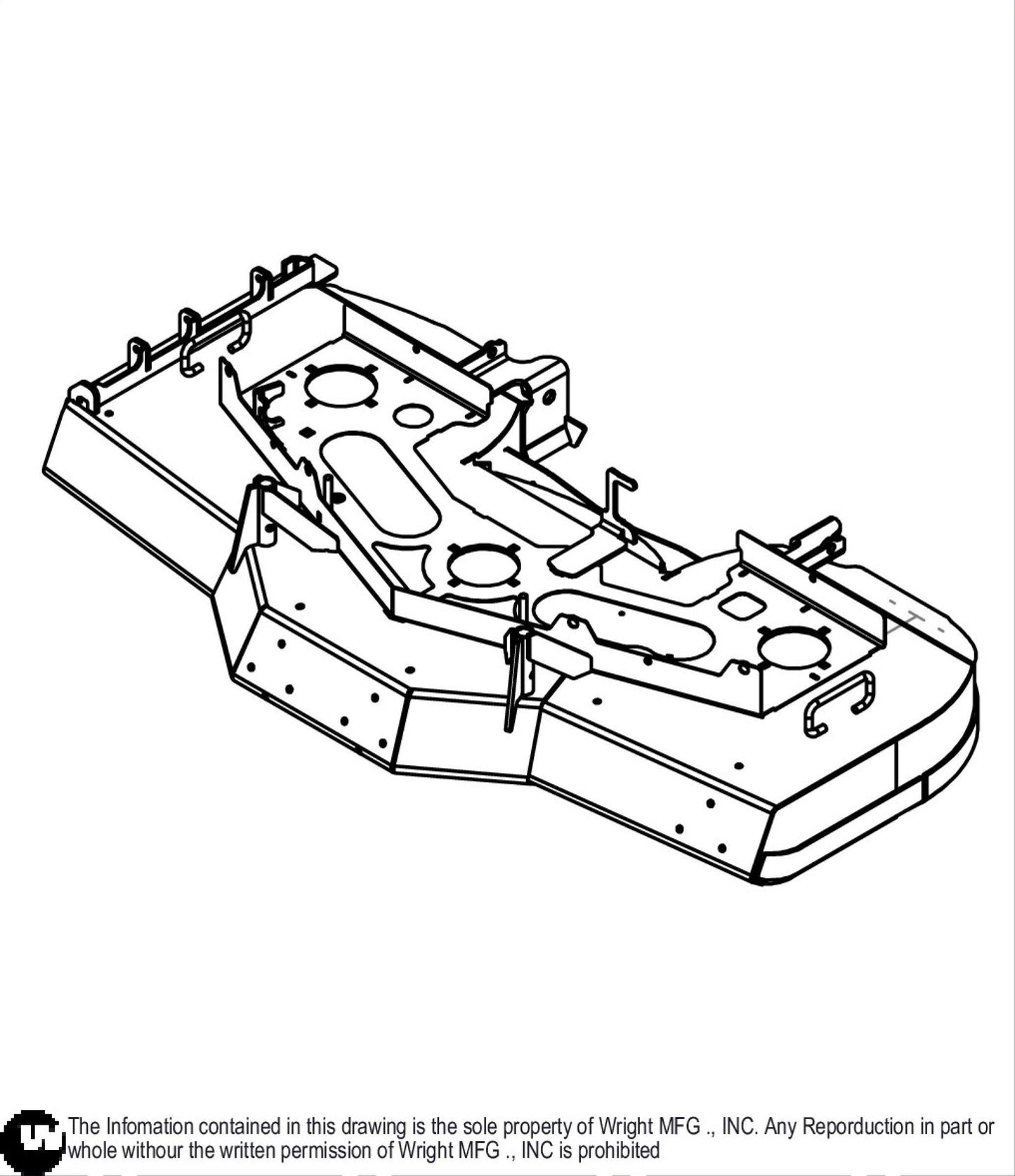 Aero 52 WV2 Cutter Deck Weldment 93440077.