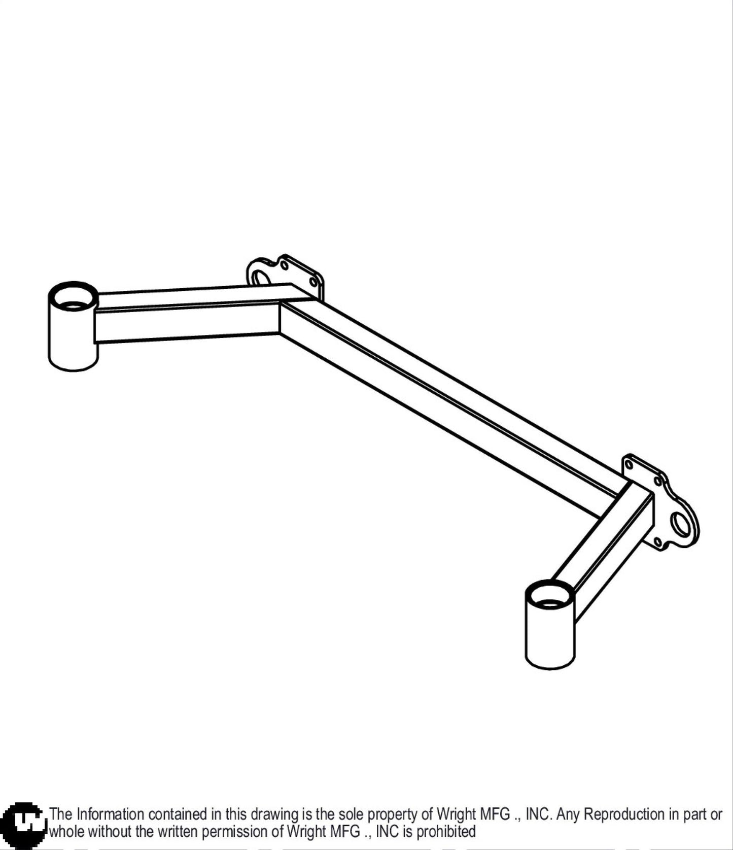 52 WSTX Caster Frame Weldment 93440084.