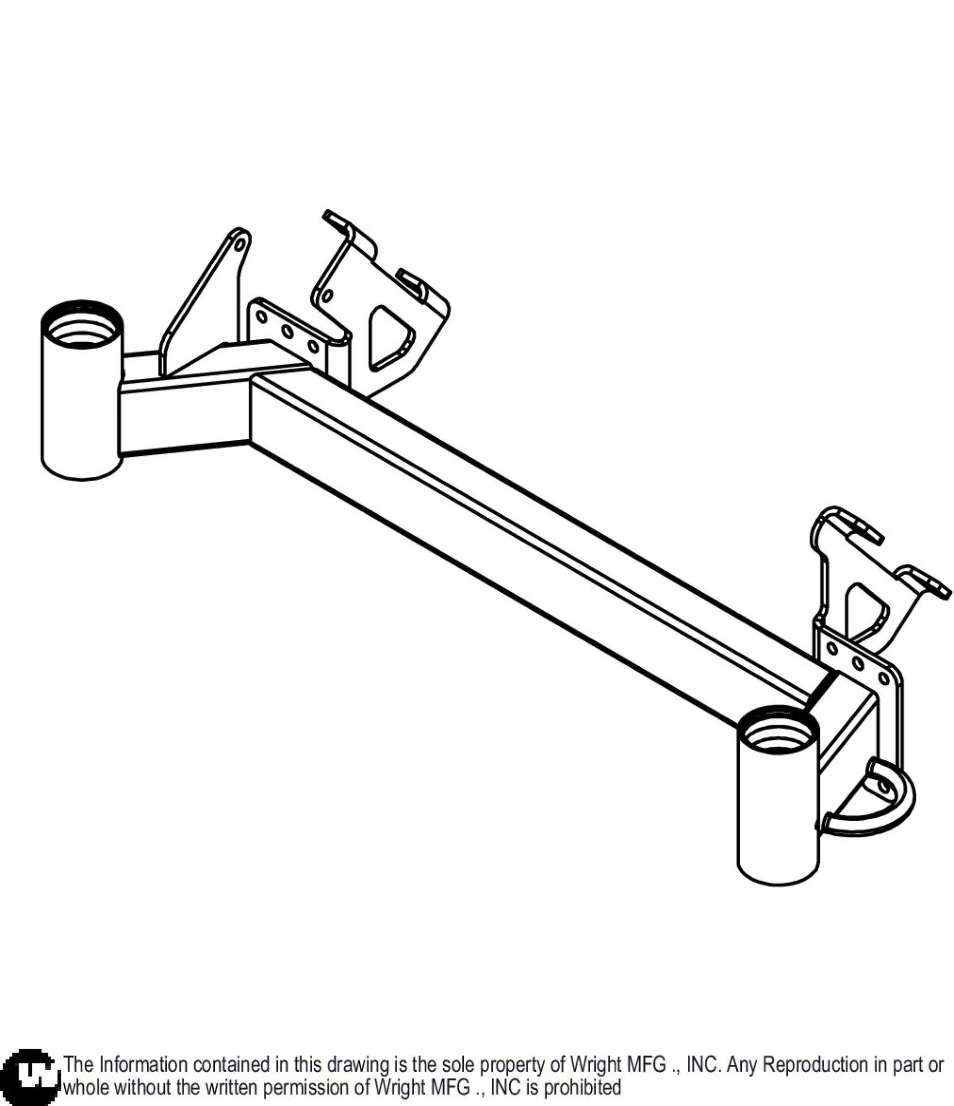 52 WZXT Caster Frame Weldment 93440099.