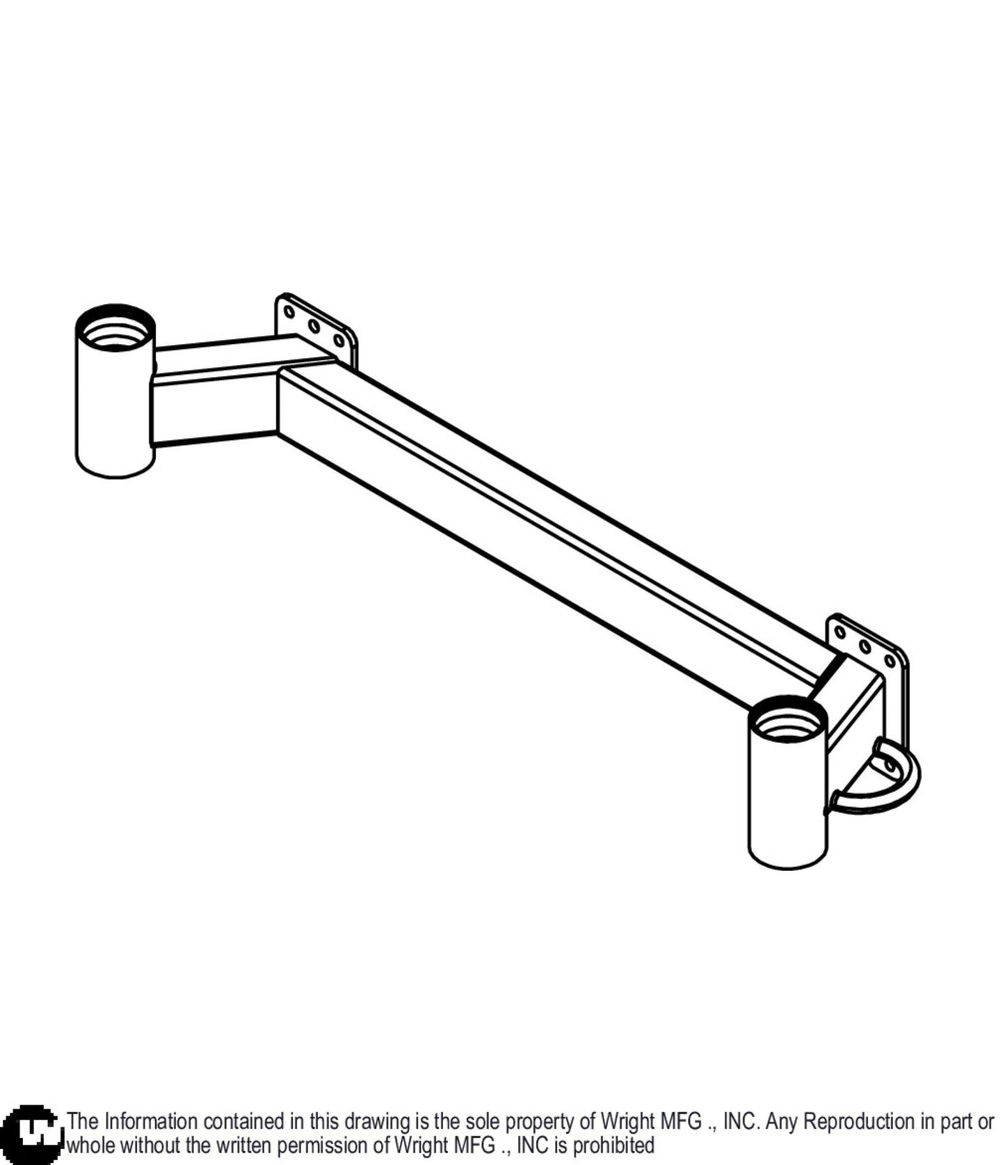 52 WSLG Caster Frame Weldment 93440103.