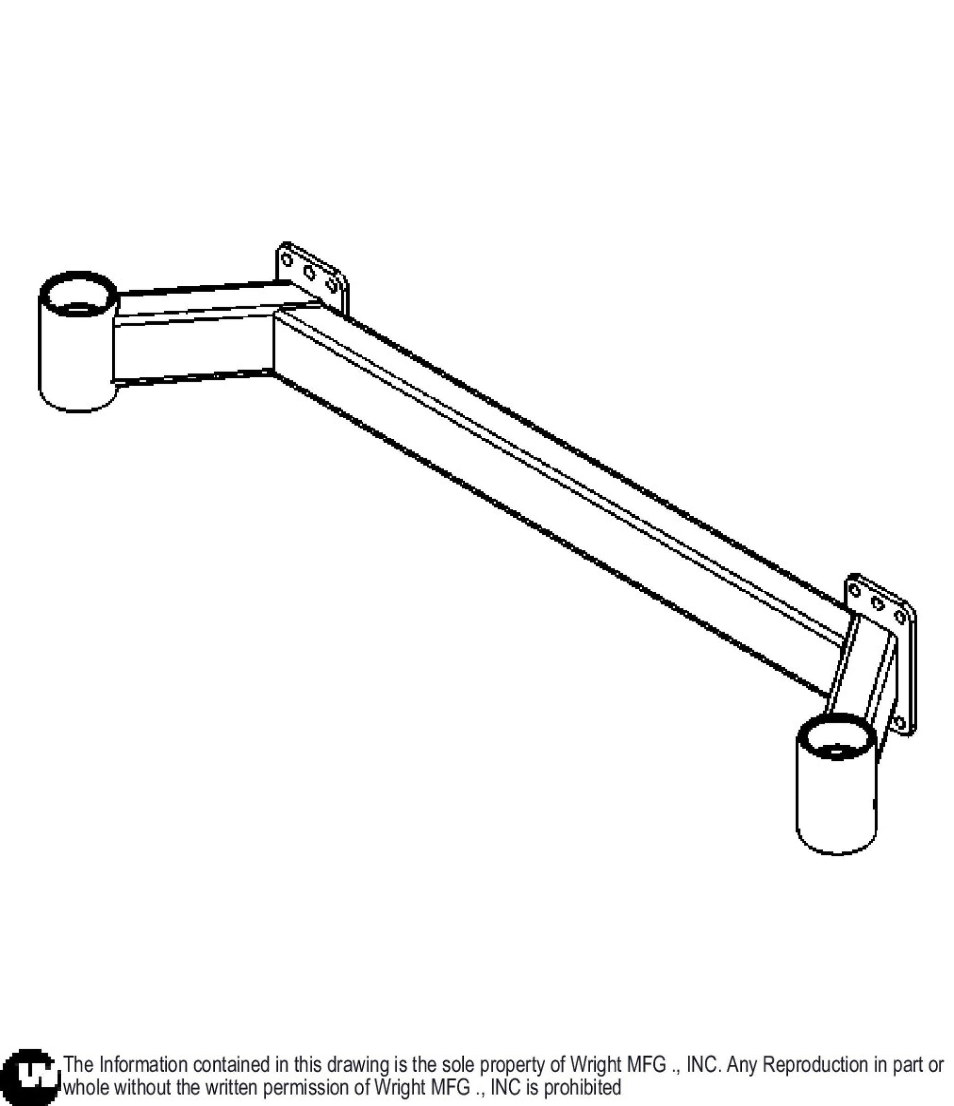 52 WSZK3 Caster Frame Weldment 93440105.