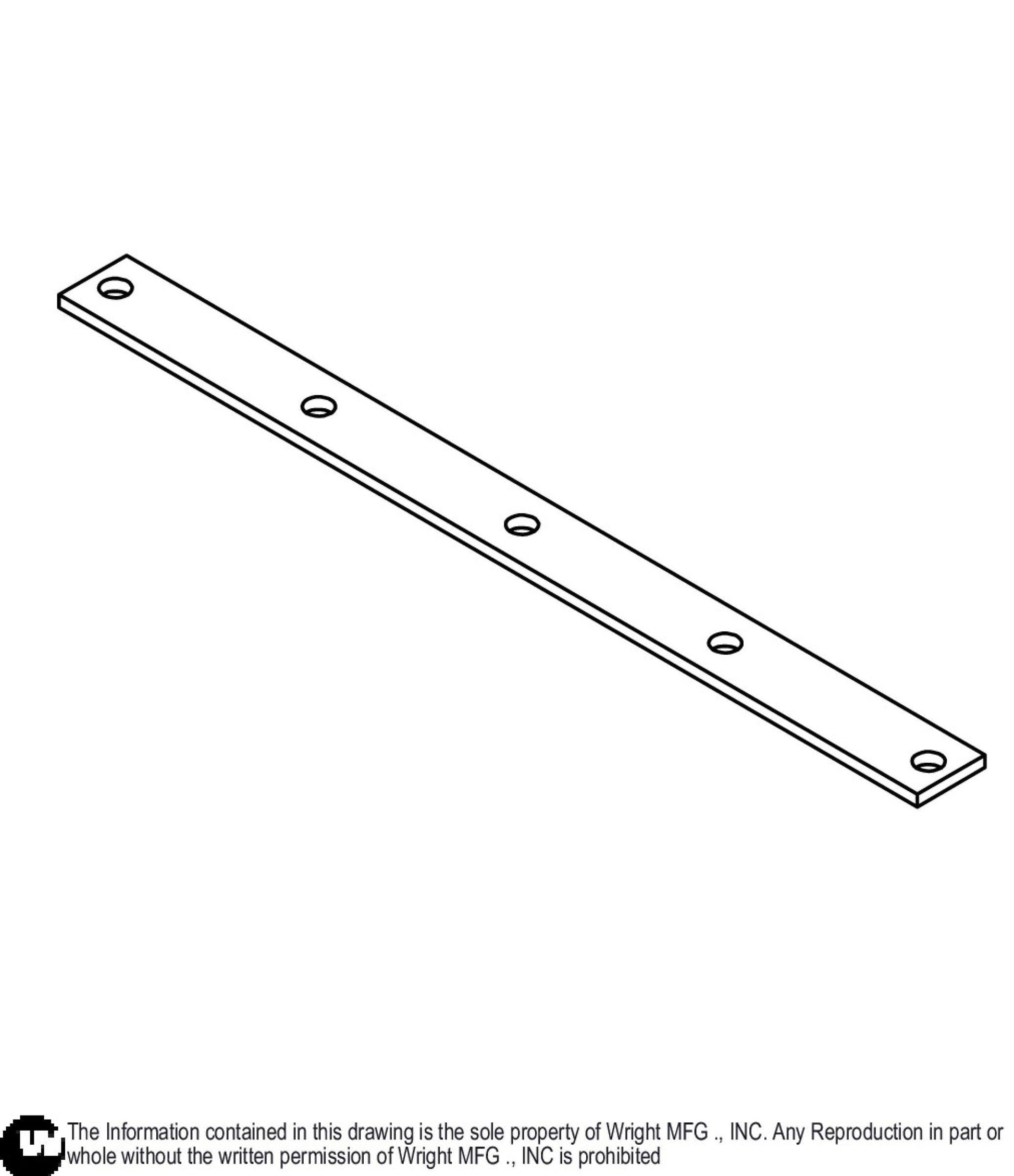 61 Capstrip Rubber Deflector Baffle 93450015.