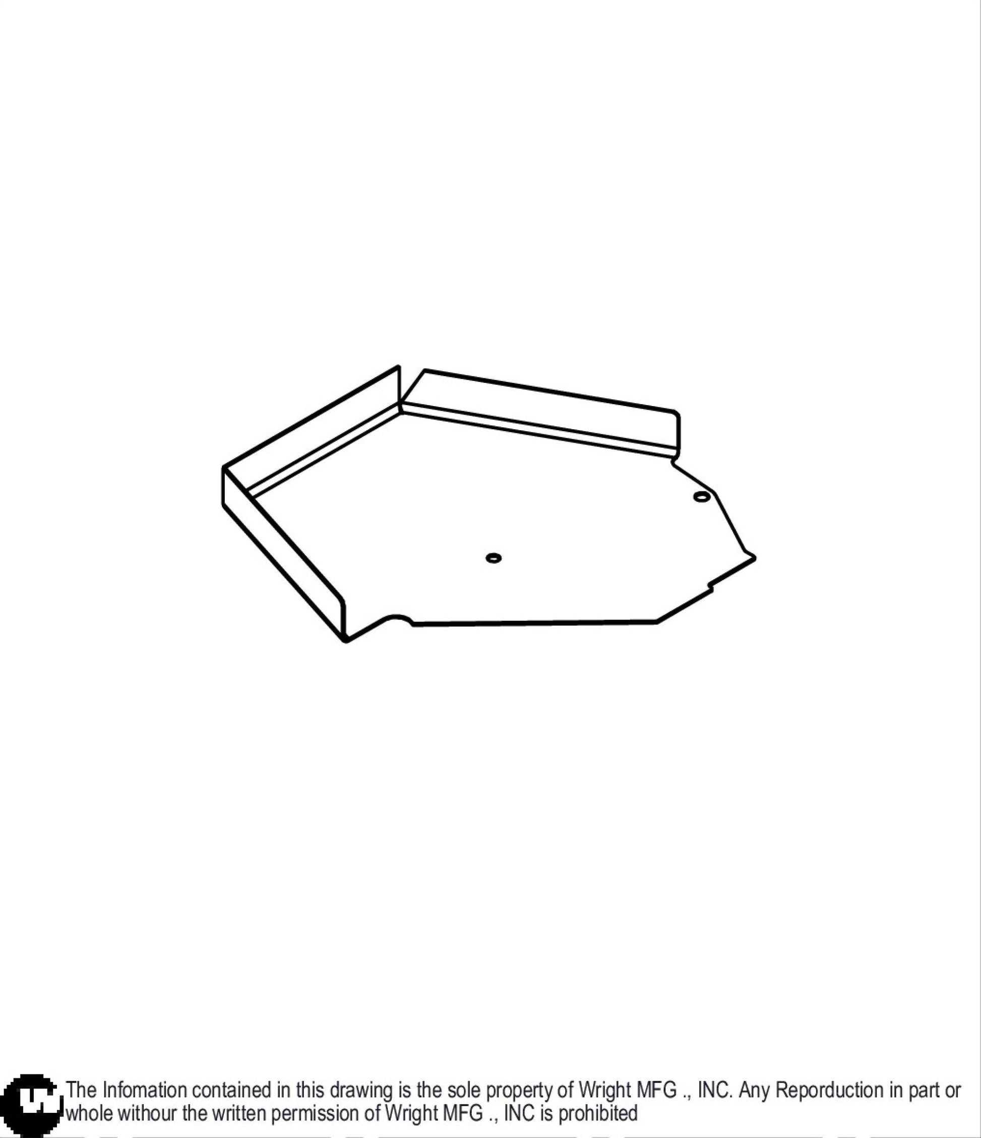 61" WSE III Left Deck Cover 93450017.