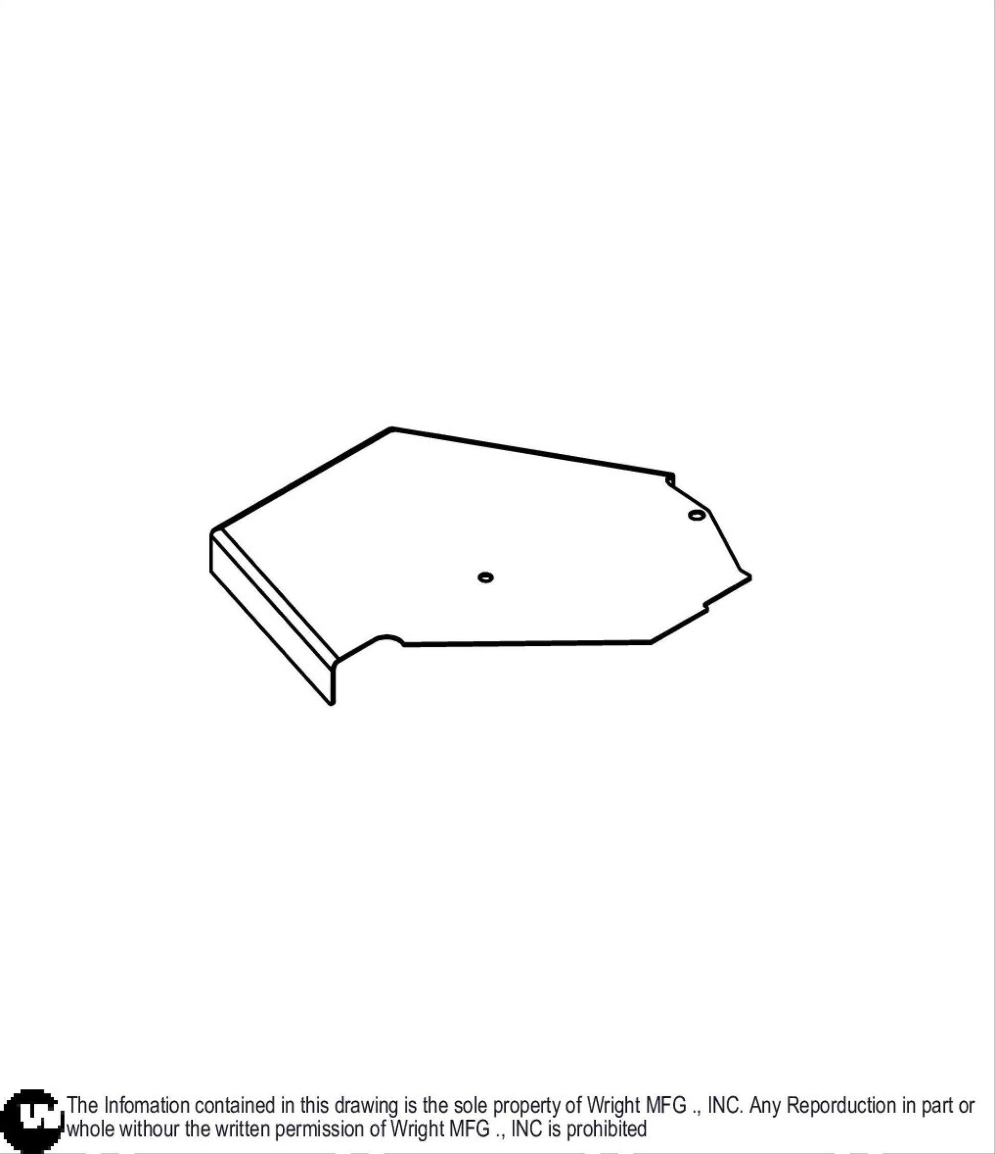 61" WSE III Right Deck Cover 93450018.