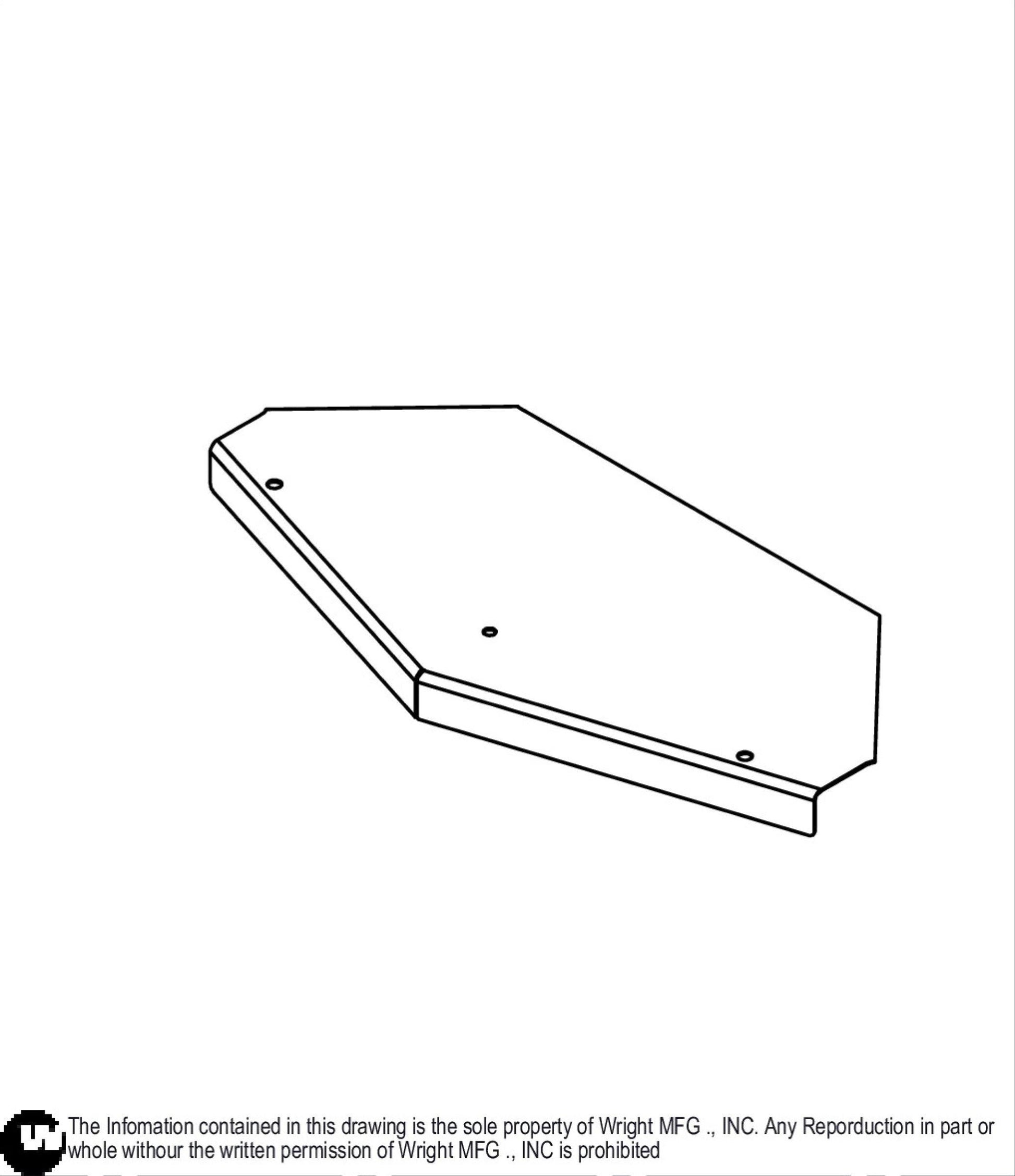 61" WSE III Center Deck Cover 93450019.