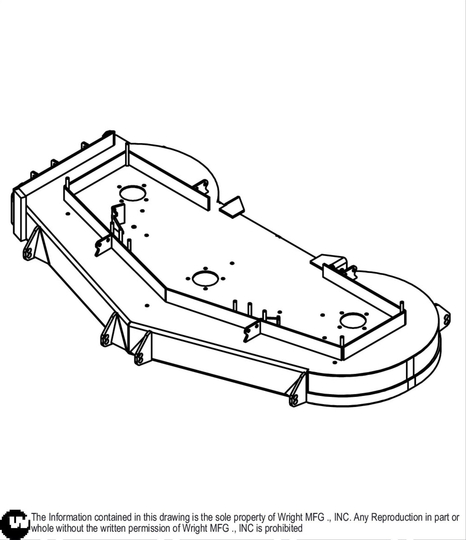 61 WZ Cutter Deck Weldment 93450023.