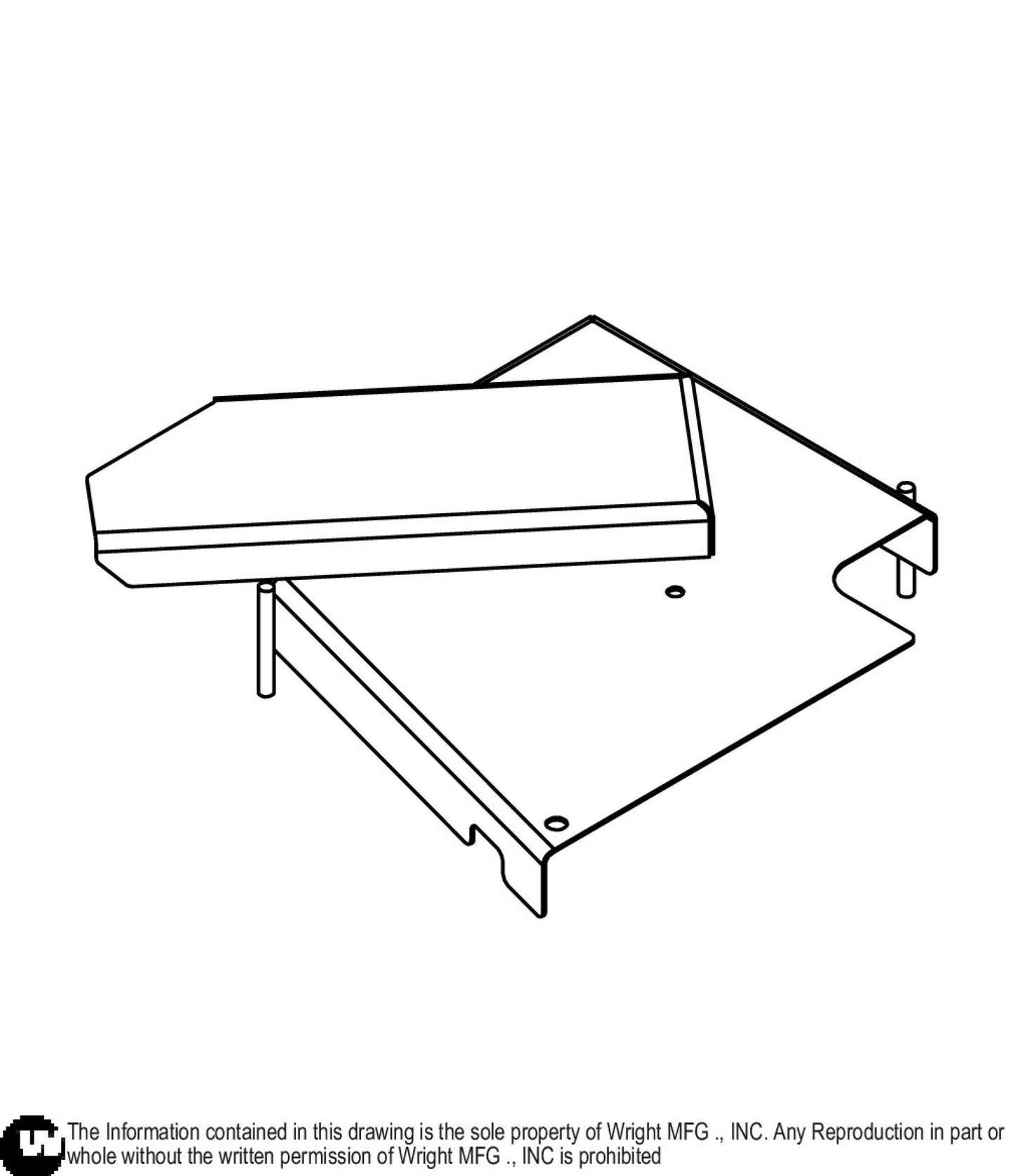 Right Deck Cover Weldment 93450026.