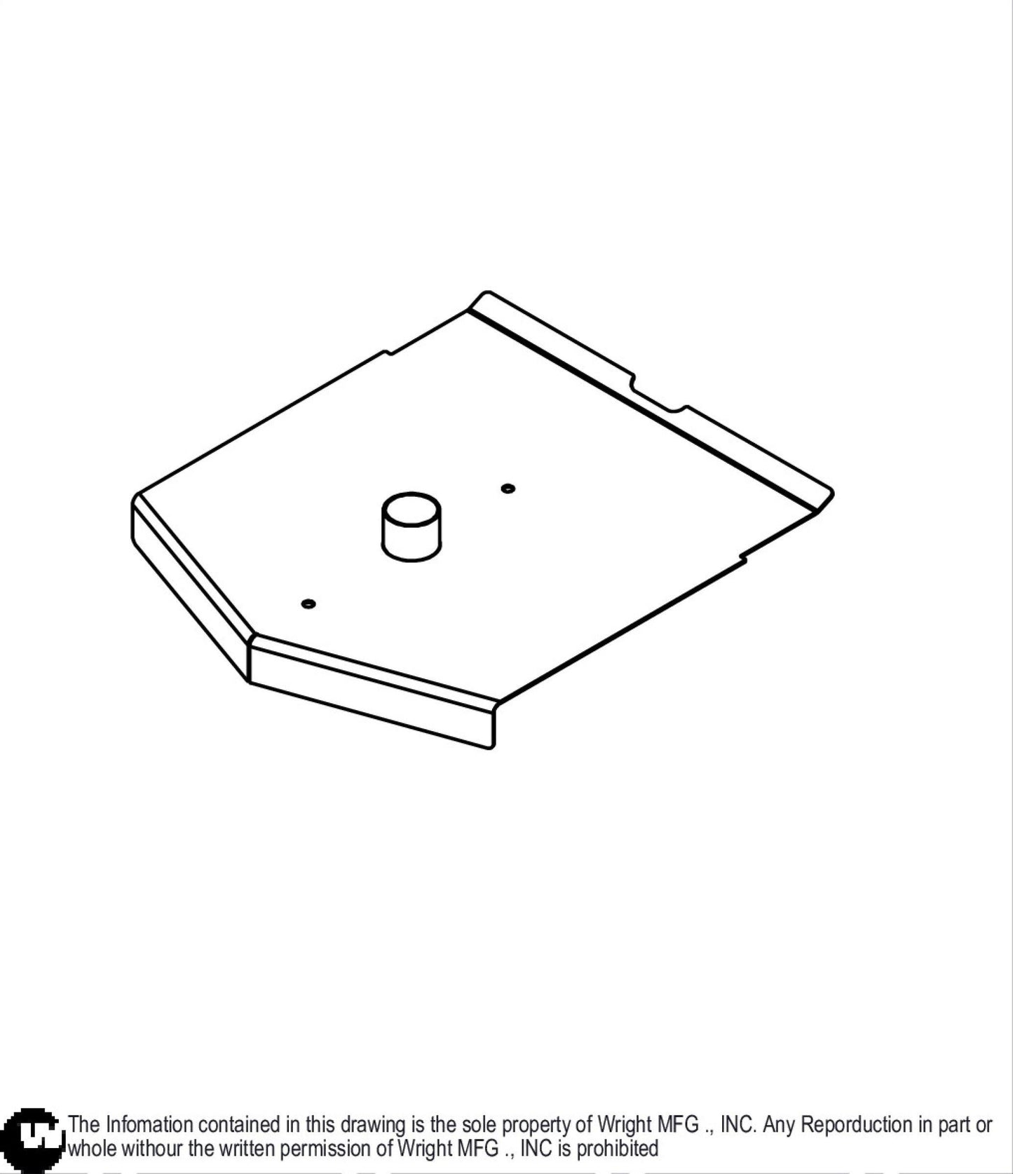61" WZK Center Deck Cover 93450032.
