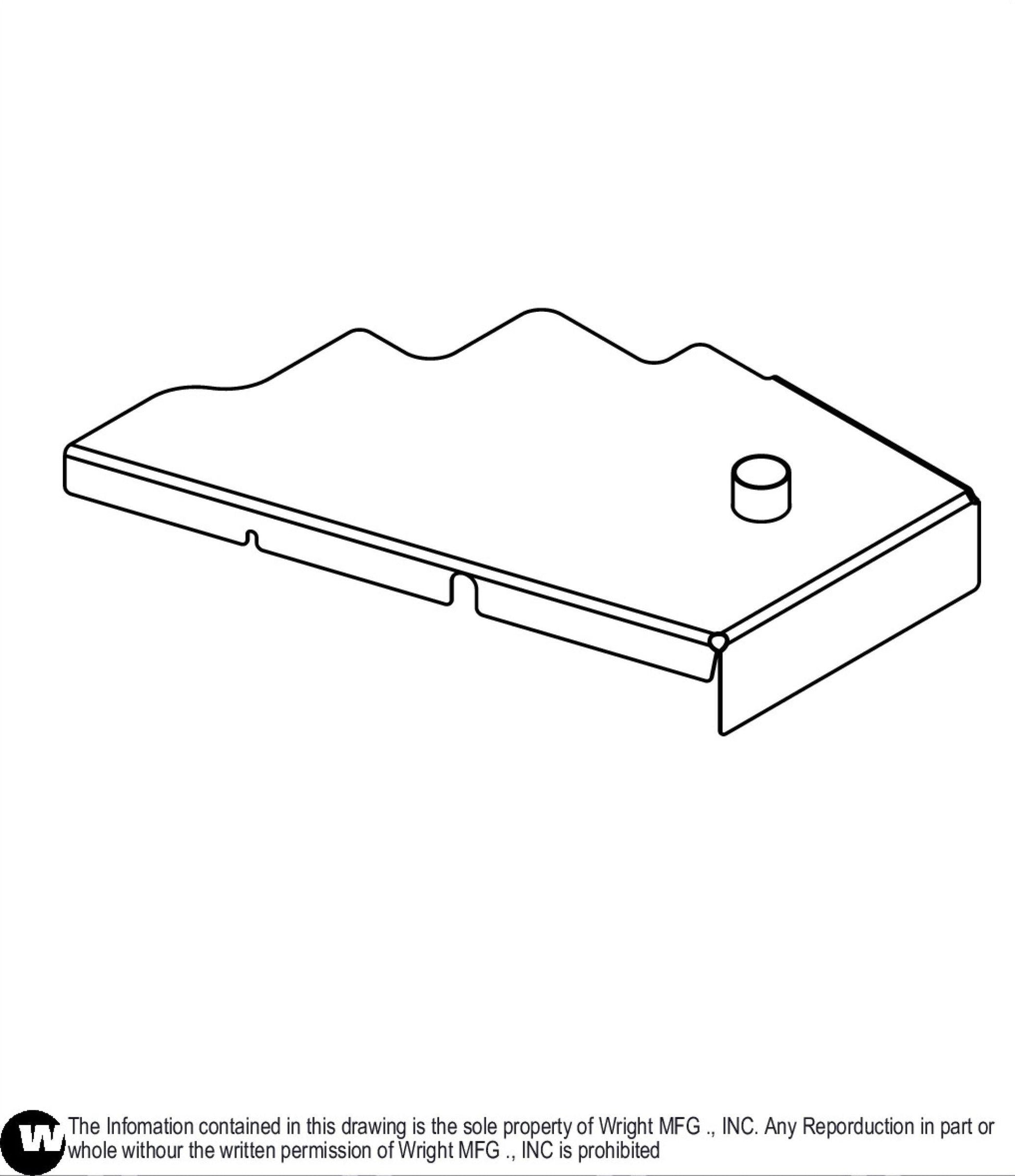 Left 61"WST Deck Cover 93450037.
